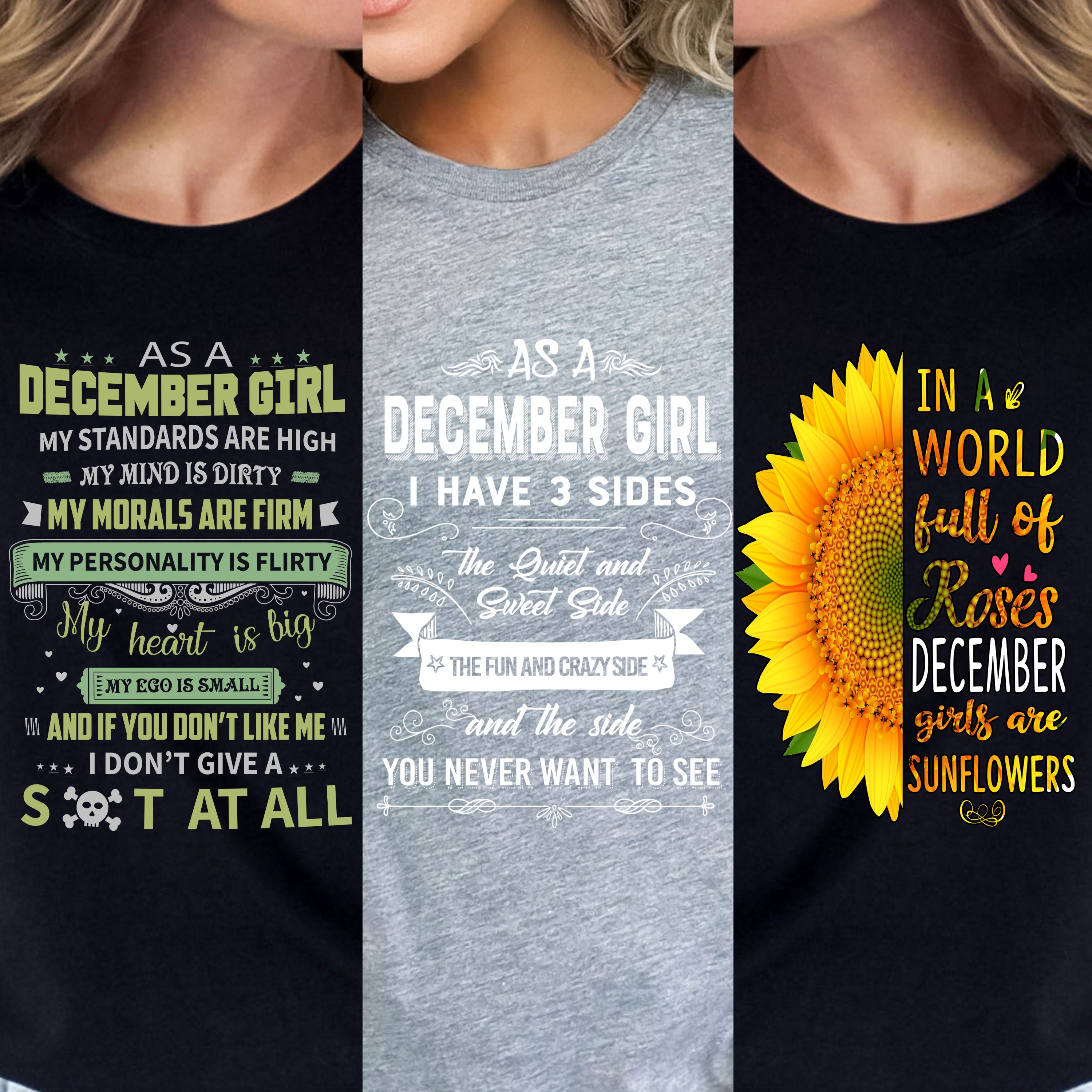 "December Pack Of 3 Shirts"