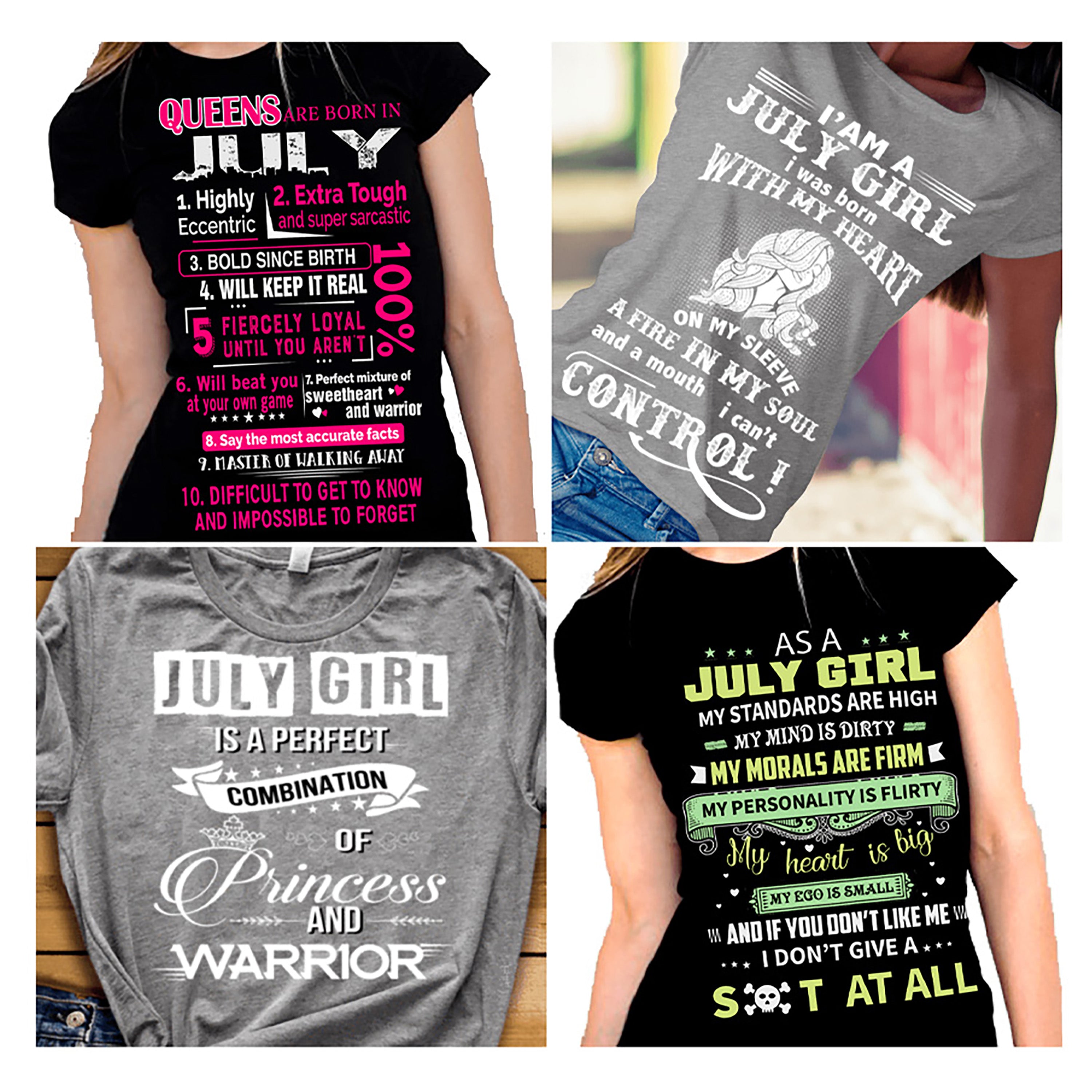 "July Pack Of 4 Shirts"