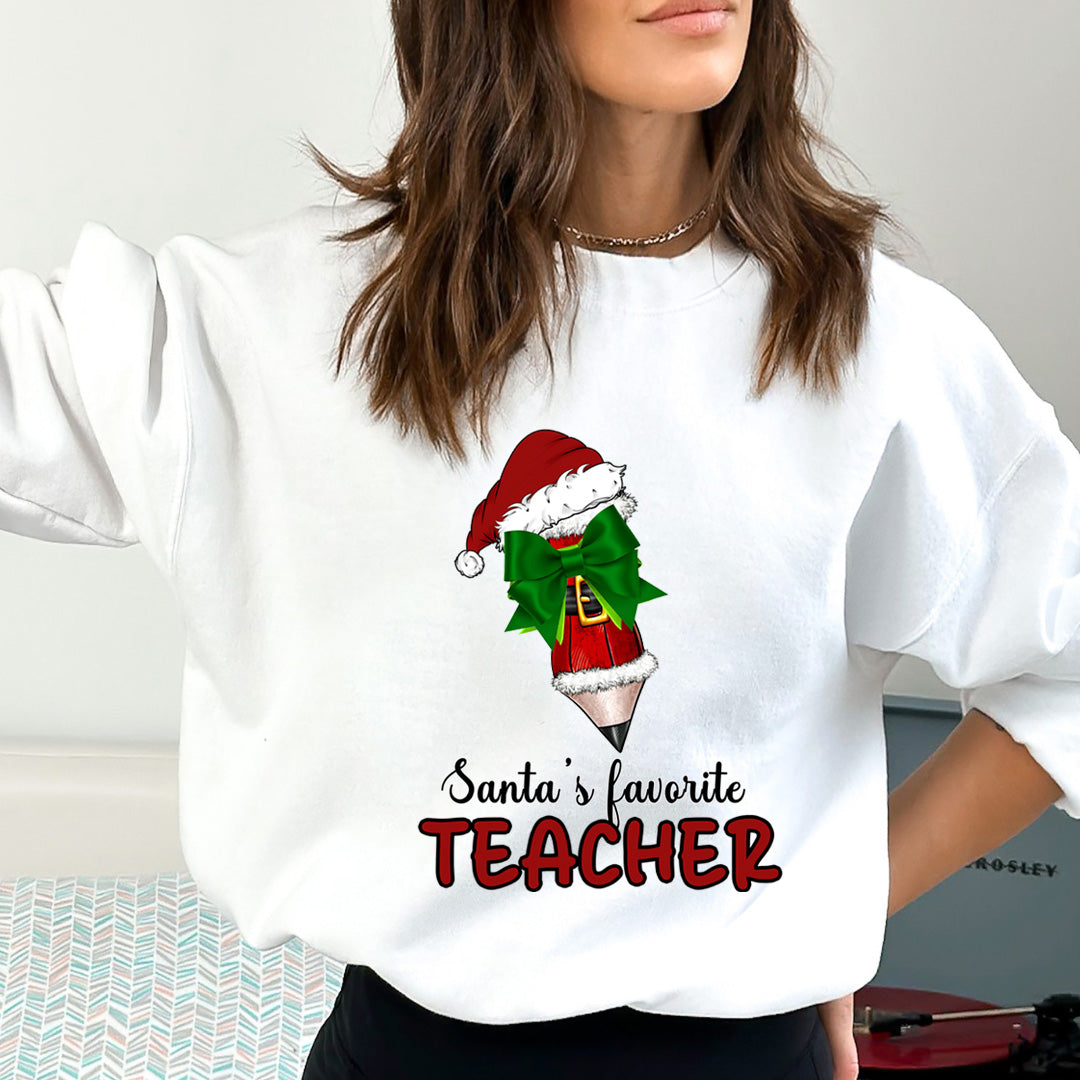 Santa's Favorite Teacher - Sweatshirt & Hoodie