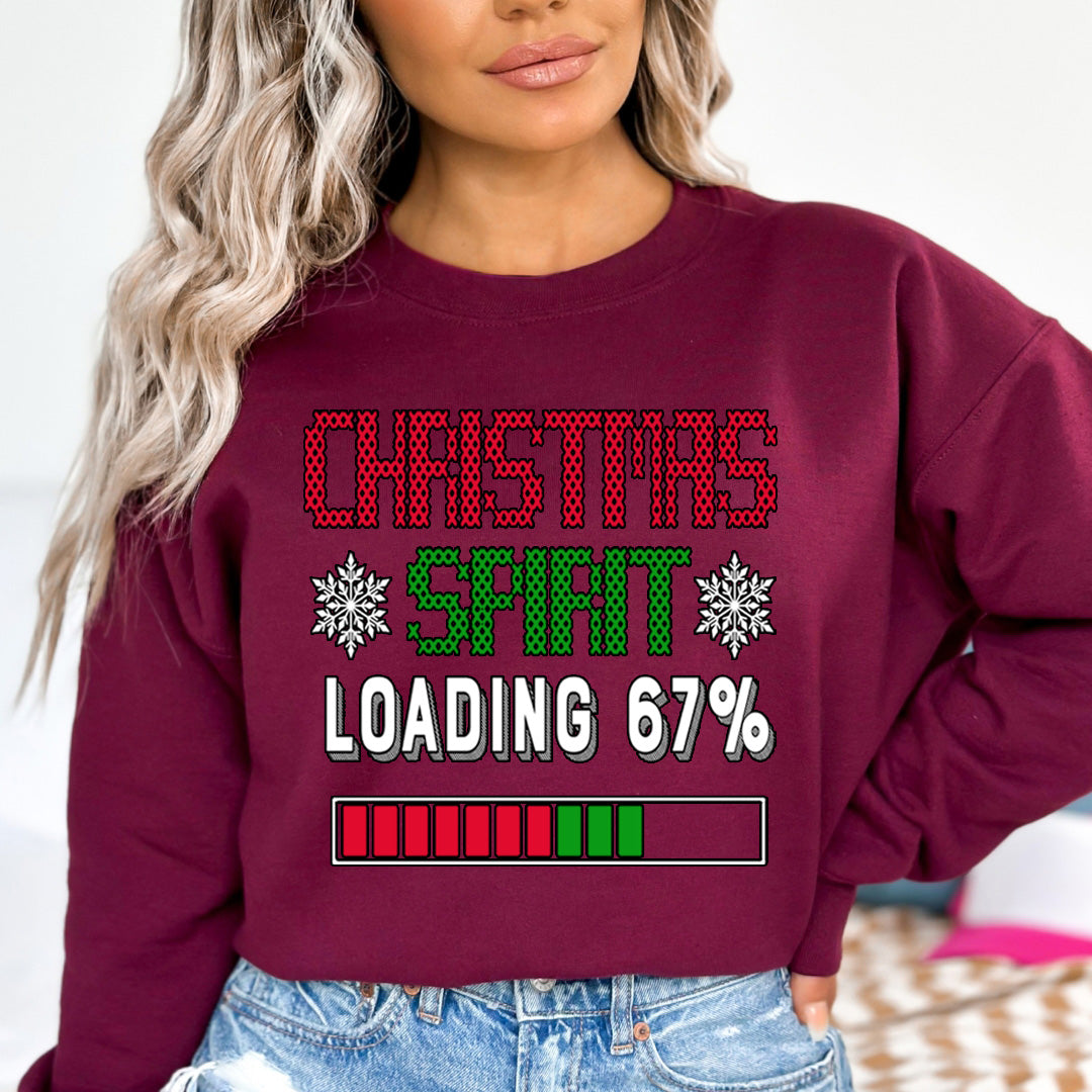 Christmas Spirit Loading 67 % - Sweatshirt & Hoodie