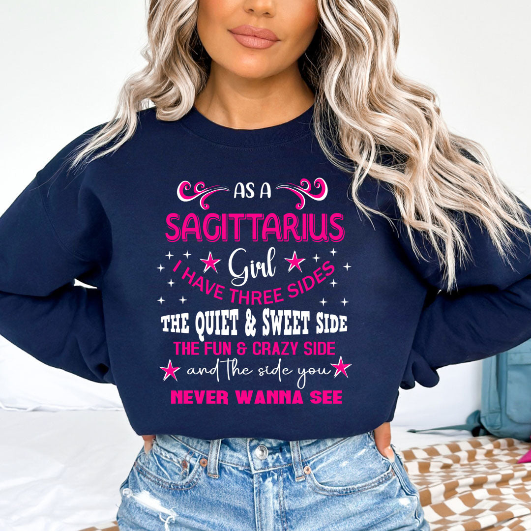 Sagittarius Girl Have Three Side - Sweatshirt & Hoodie