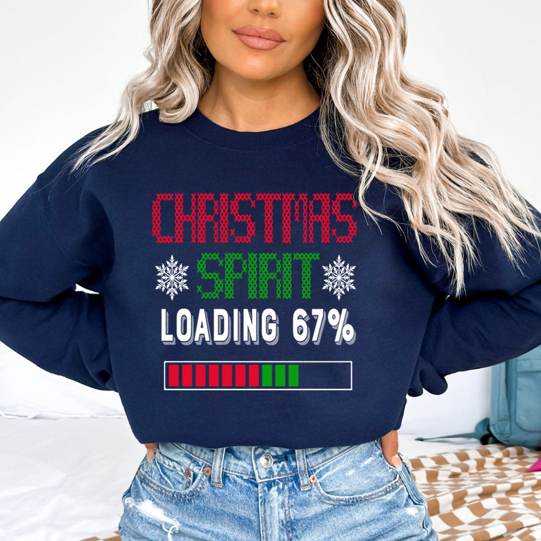 Christmas Spirit Loading 67 % - Sweatshirt & Hoodie