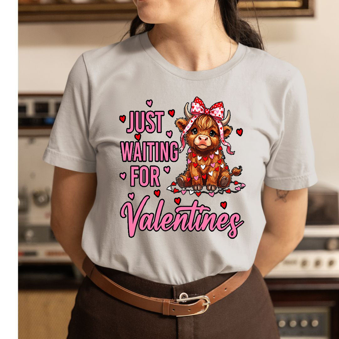 Just Waiting For Valentine - Unisex T-Shirt