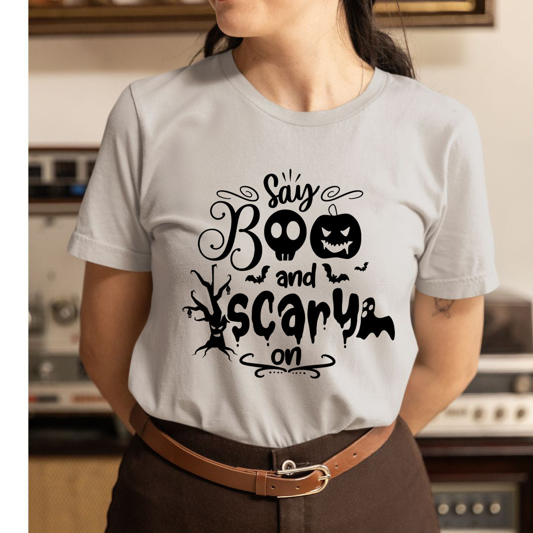 Say Boo And Scary - Unisex T-Shirt