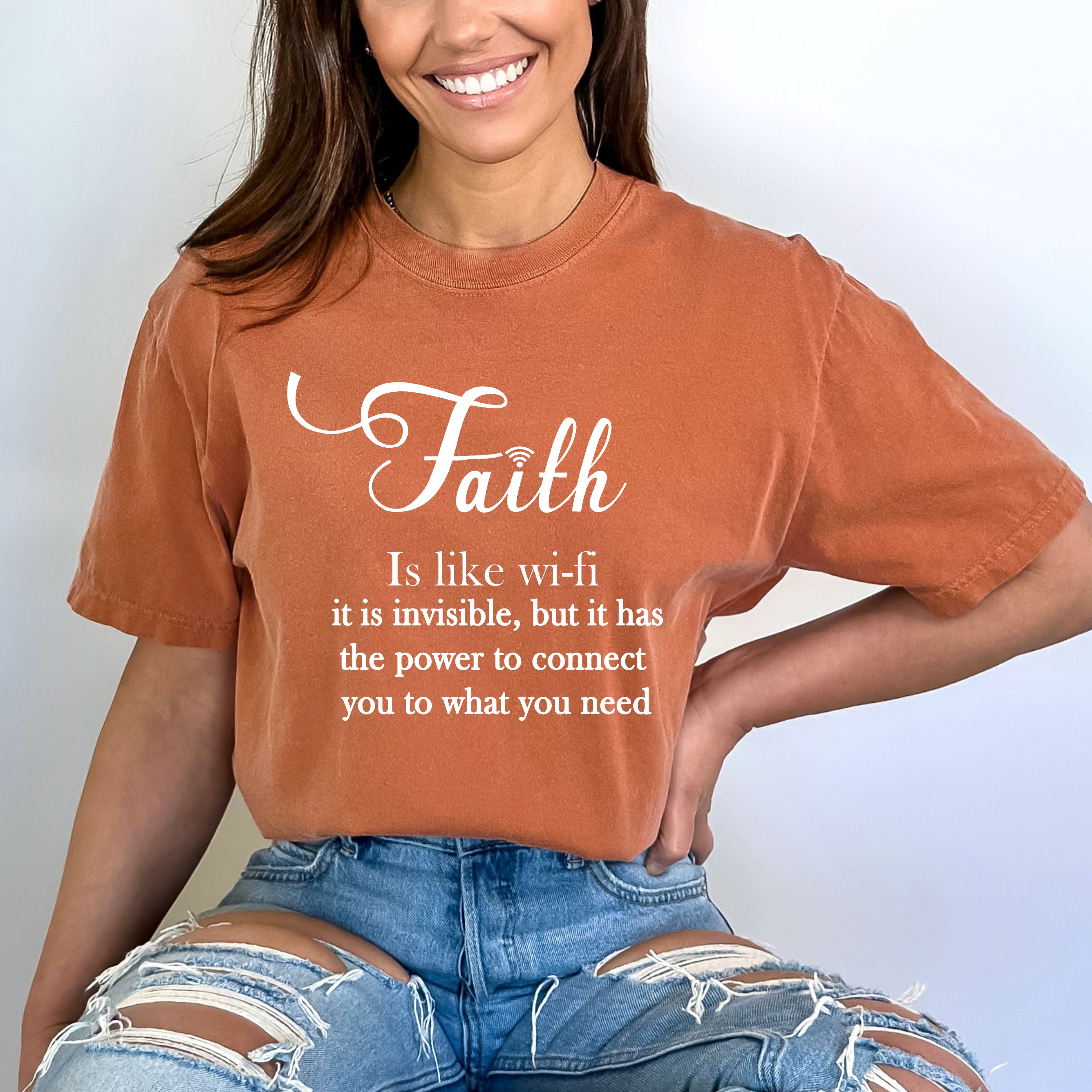 Faith Is Like Wi-Fi - Bella Canvas