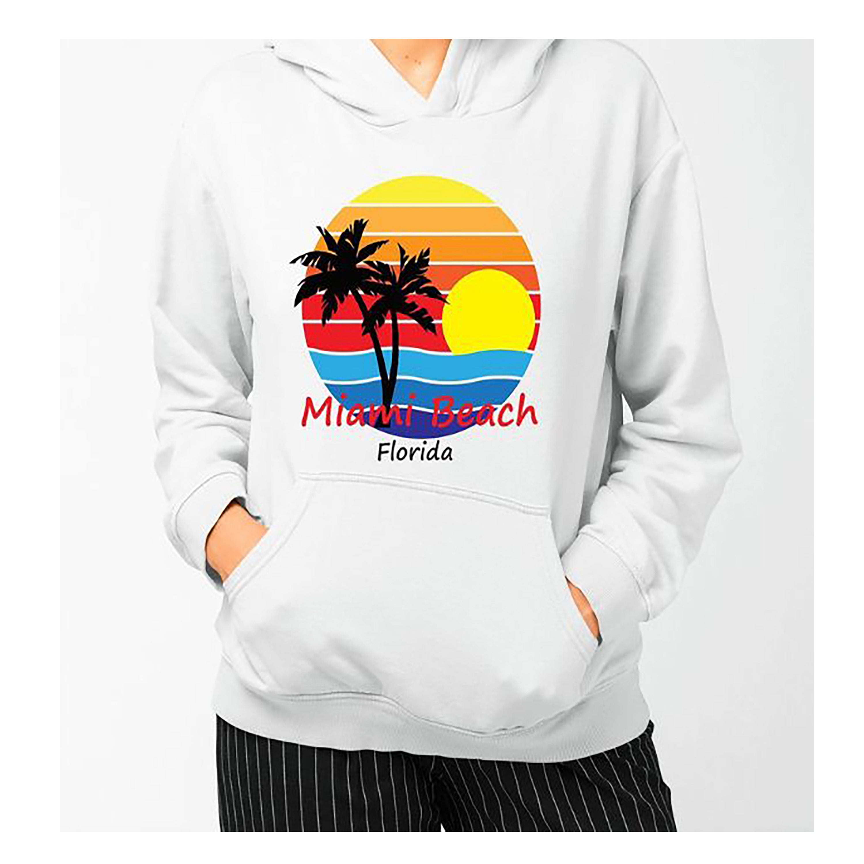 "Miami Beach Florida",T-Shirt. Hoodie & Sweatshirt.