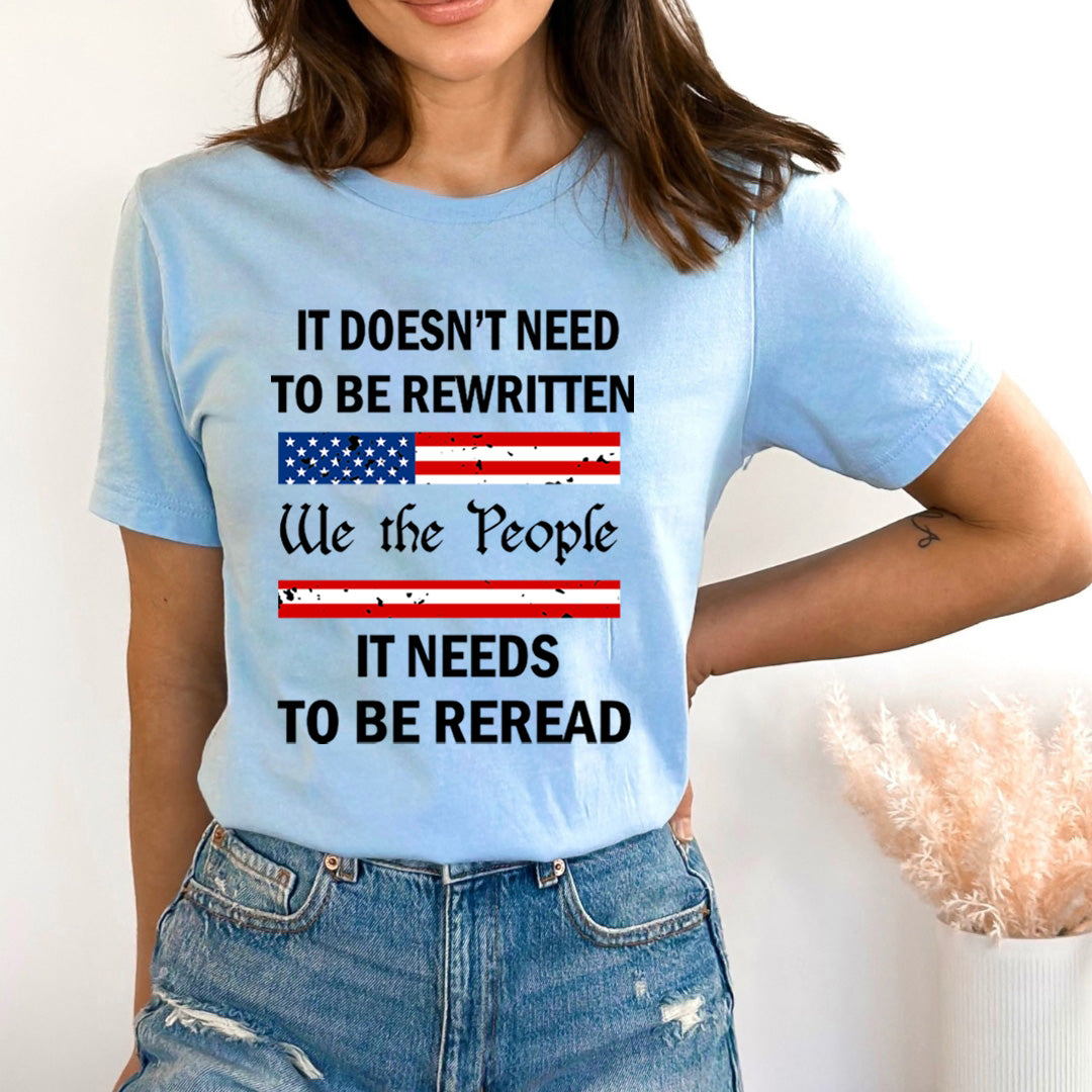 It Doesn't Need To Be Rewritten - Bella Canvas
