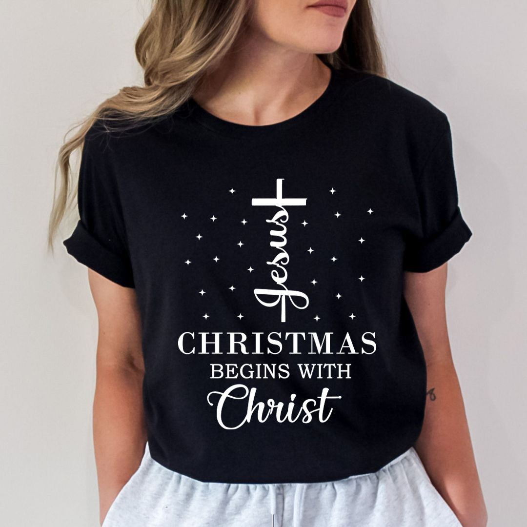 Christmas Begins With Christ - Unisex T-Shirt