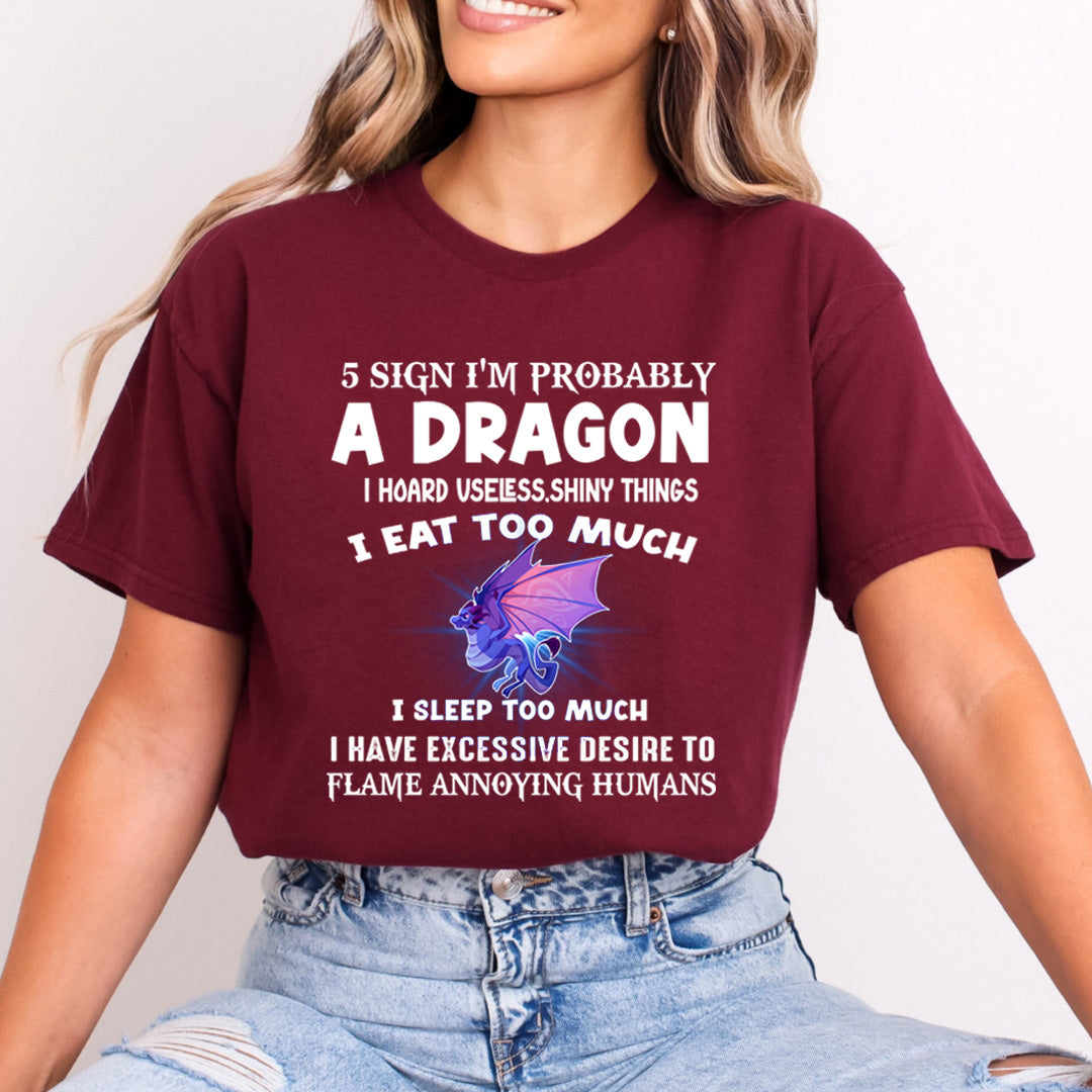 5 Signs I'm Probably A Dragon - Bella Canvas