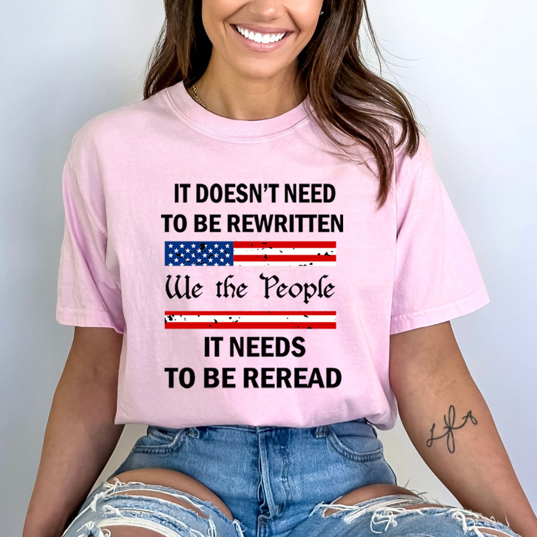 It Doesn't Need To Be Rewritten - Bella Canvas