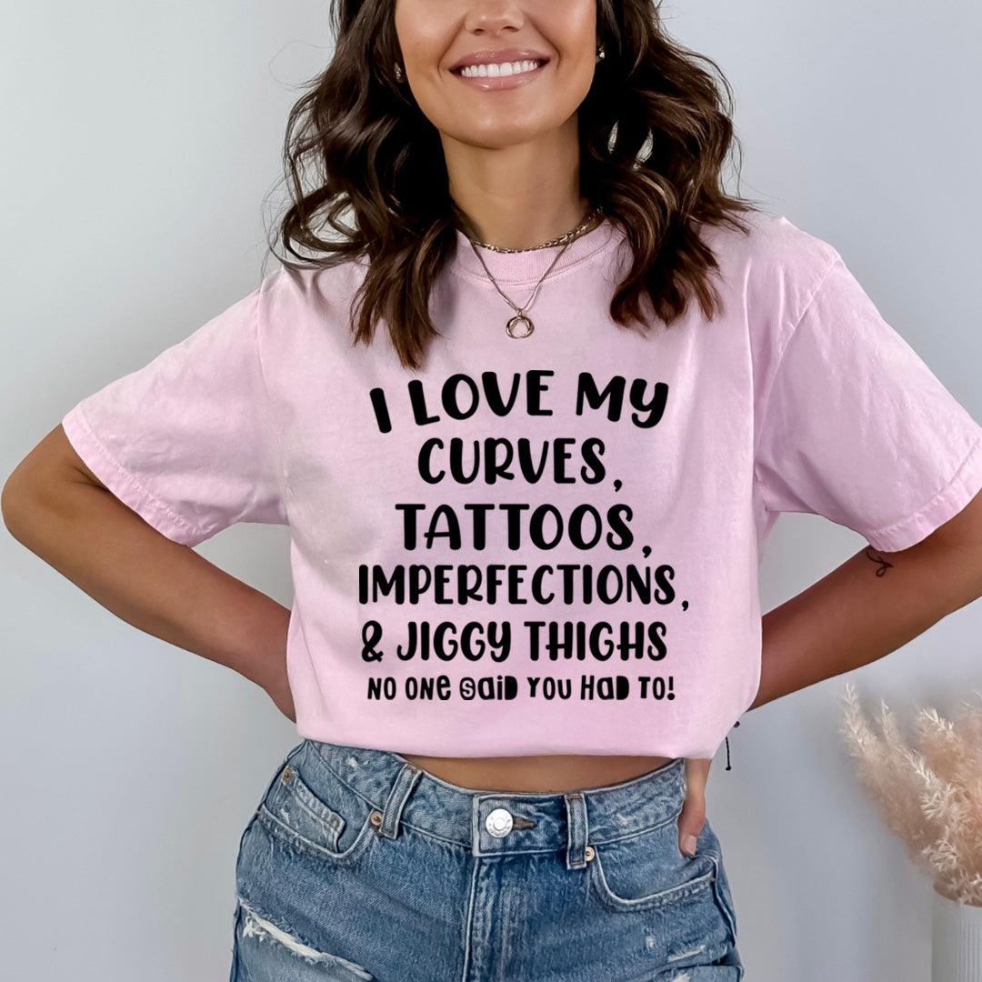I Love My Curves Tattoos - Bella Canvas