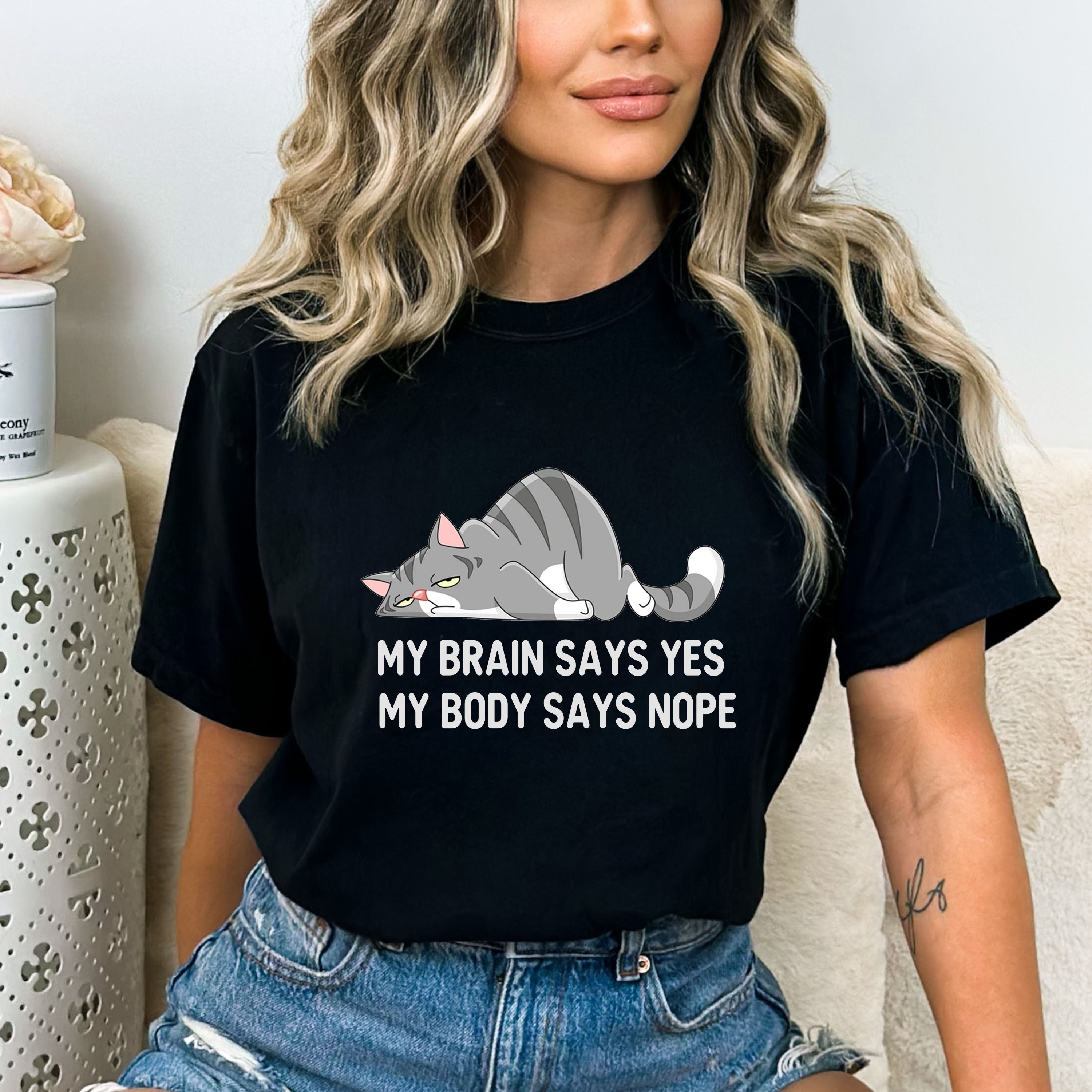 My Brains Says Yes - Bella canvas