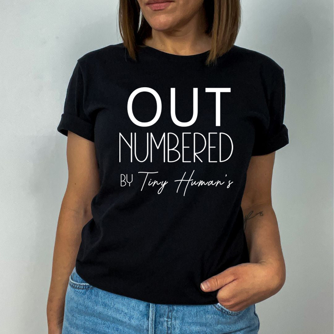 Out Numbered by Tinny Human's - Unisex T-Shirt