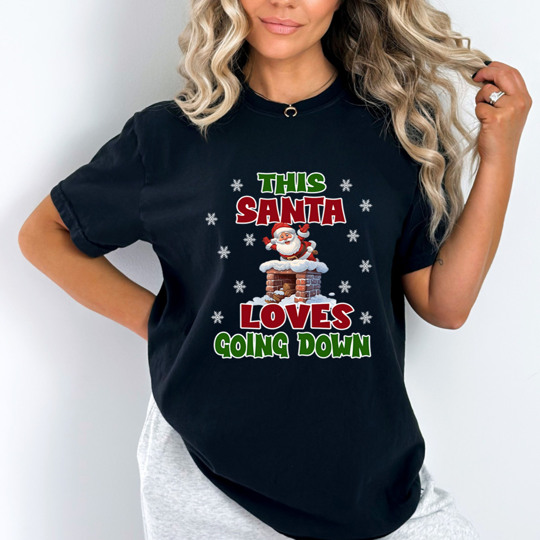 Santa Loves Going Down  - Unisex T-Shirt
