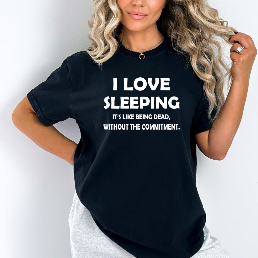 I Love Sleeping - Bella Canvas