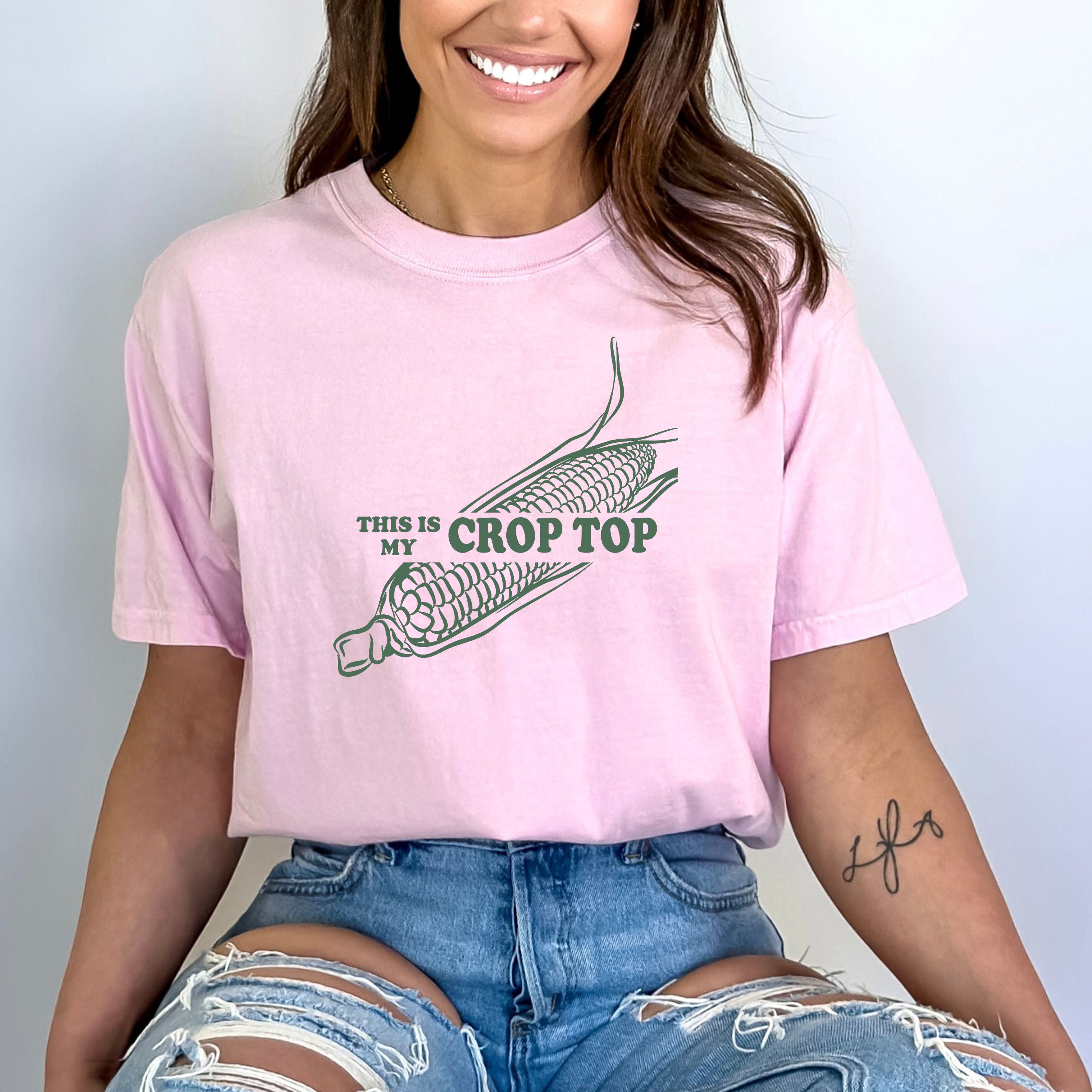 "This is My Crop Top"- Bella Canvas T-Shirt