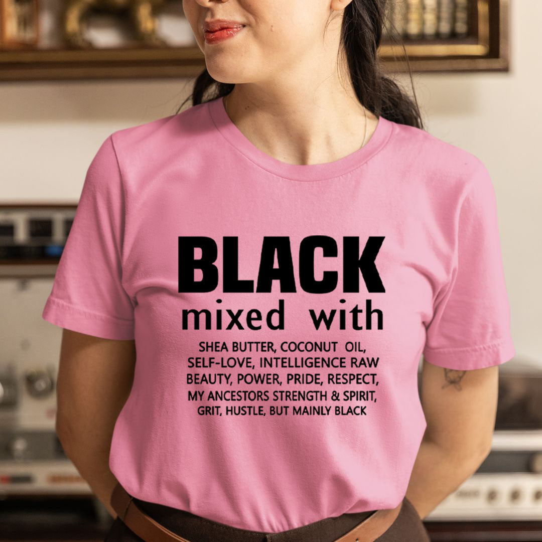 Black Mixed With Coconut Oil - Unisex T-Shirt