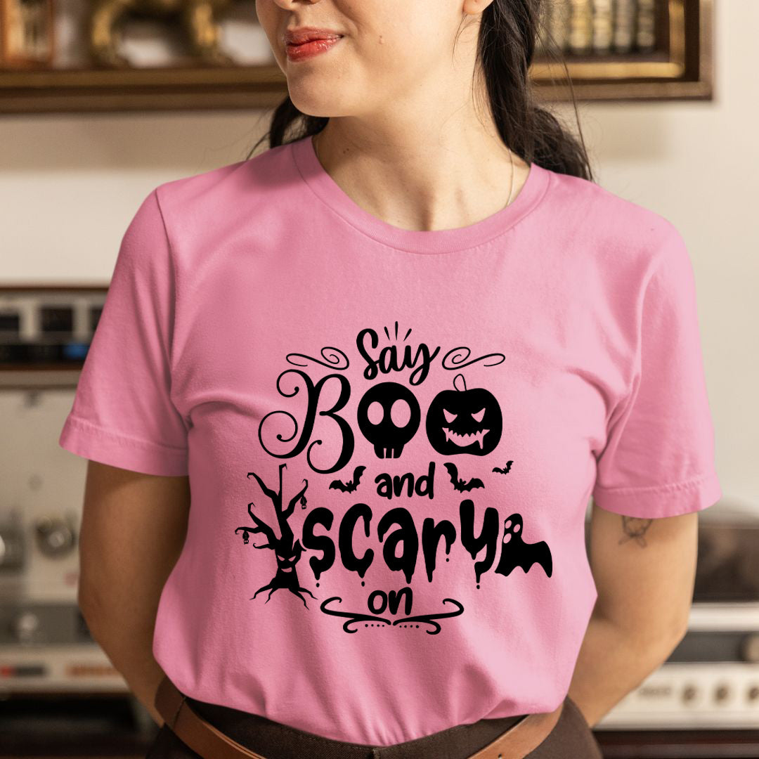 Say Boo And Scary - Unisex T-Shirt