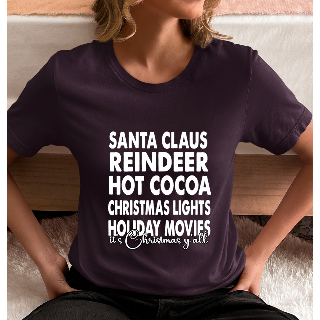 Christmas Lights Holiday Movies - Unisex T-Shirt