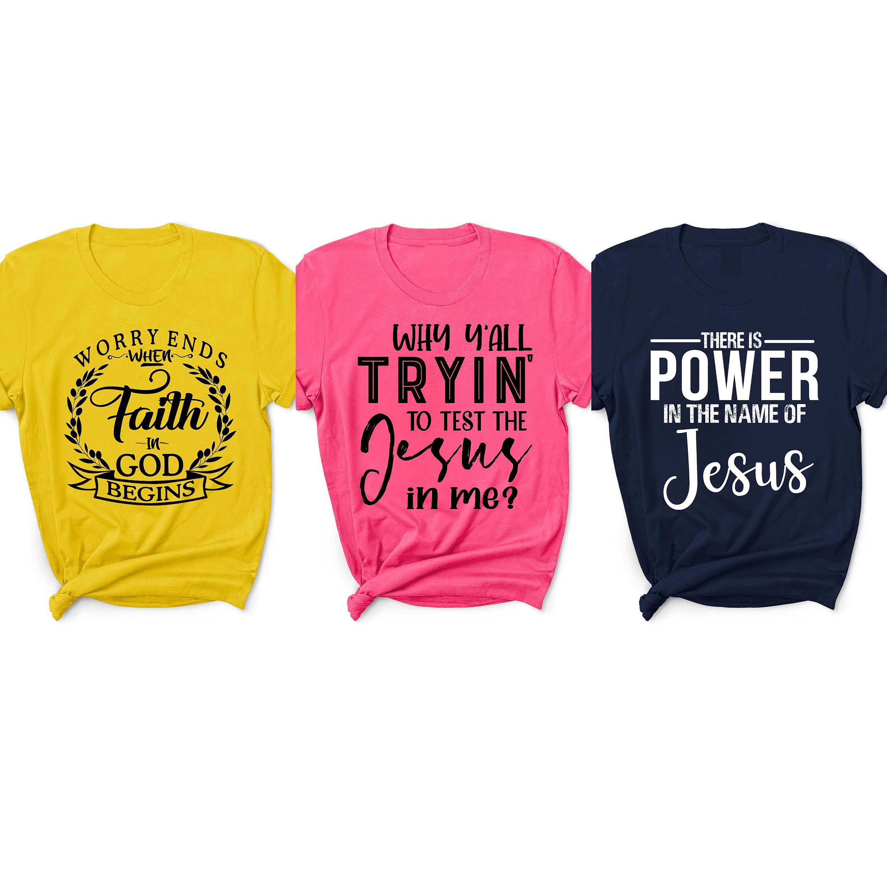 Combo Pack of "Worry Ends+Jesus"- in Latest Designs.
