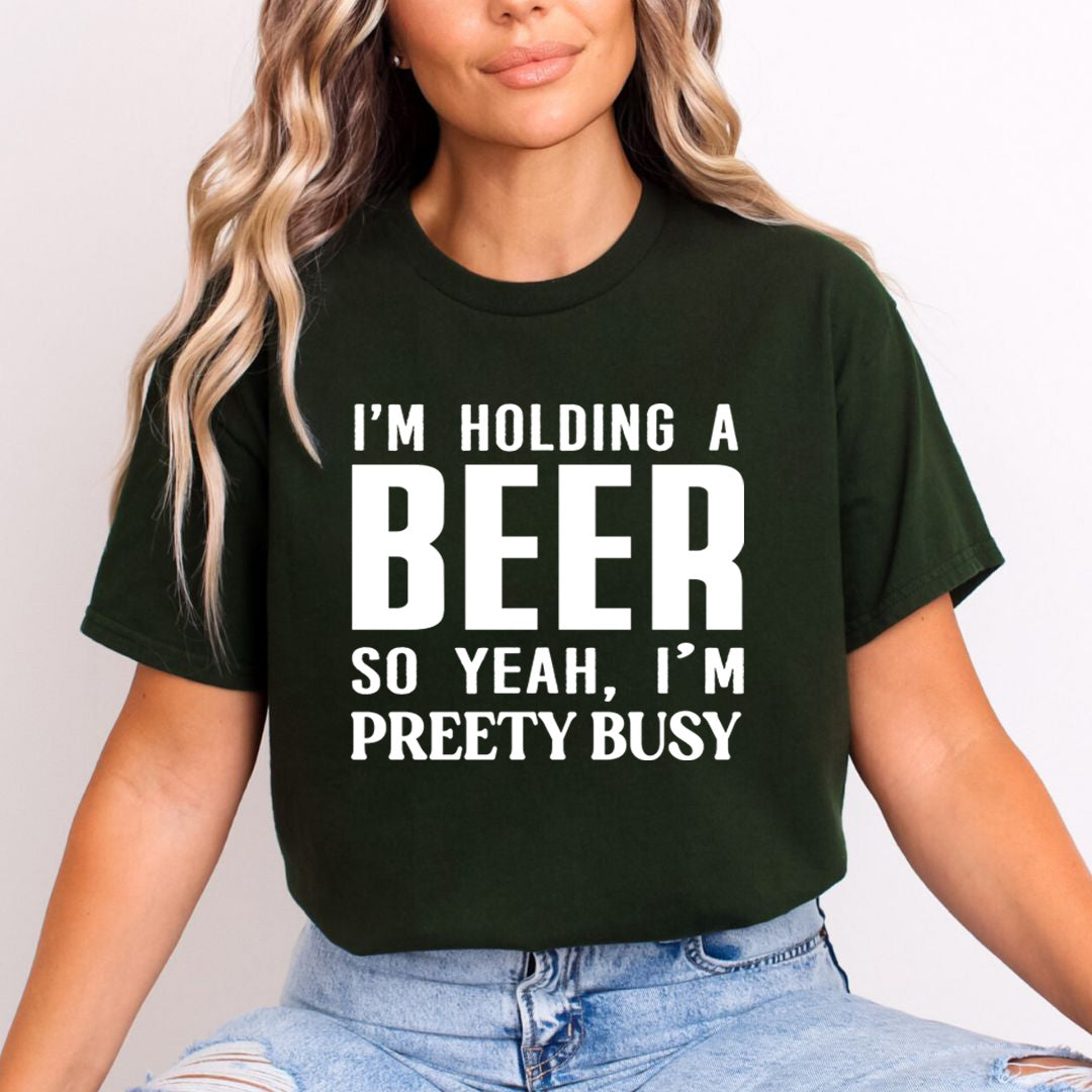 Holding A Beer - Unisex T-Shirt