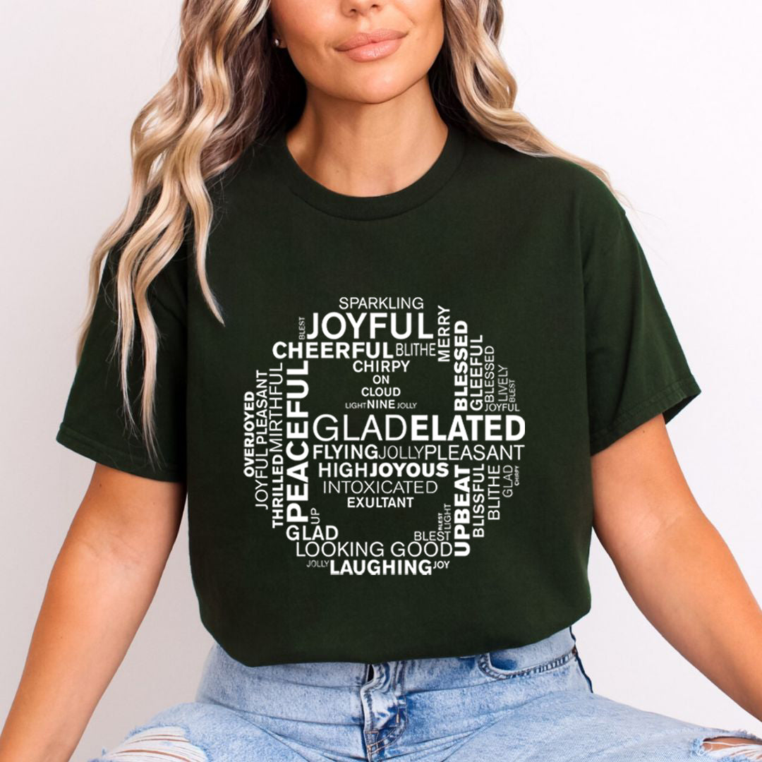 Joyful Cheerful Peaceful - Unisex T-Shirt