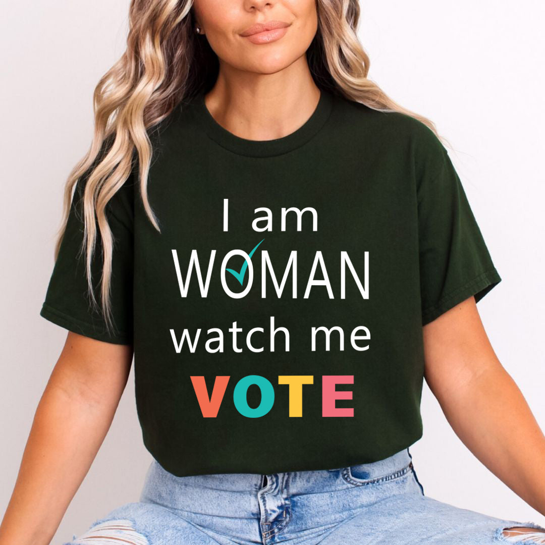 I Am Woman Watch Me Vote - Unisex T-Shirt