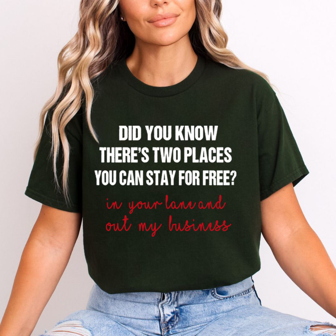 Did You know Two places Free - Unisex T-Shirt