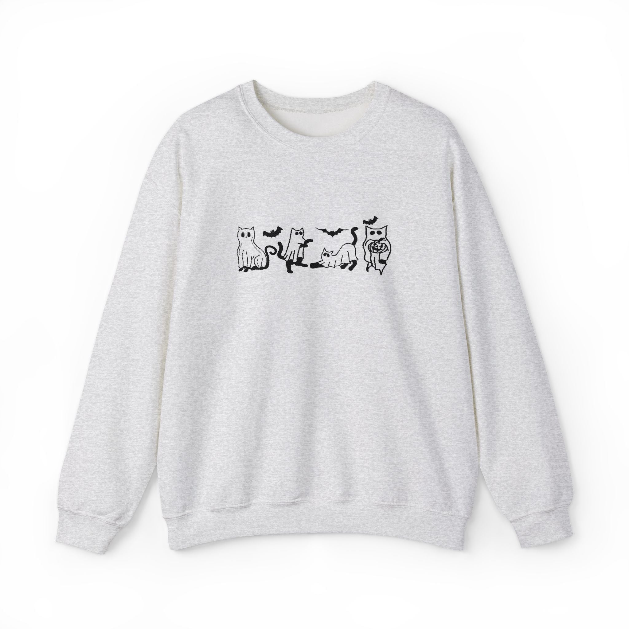 Halloween Ghost Cats - Embroidery Design (Sweatshirt & Hoodie)