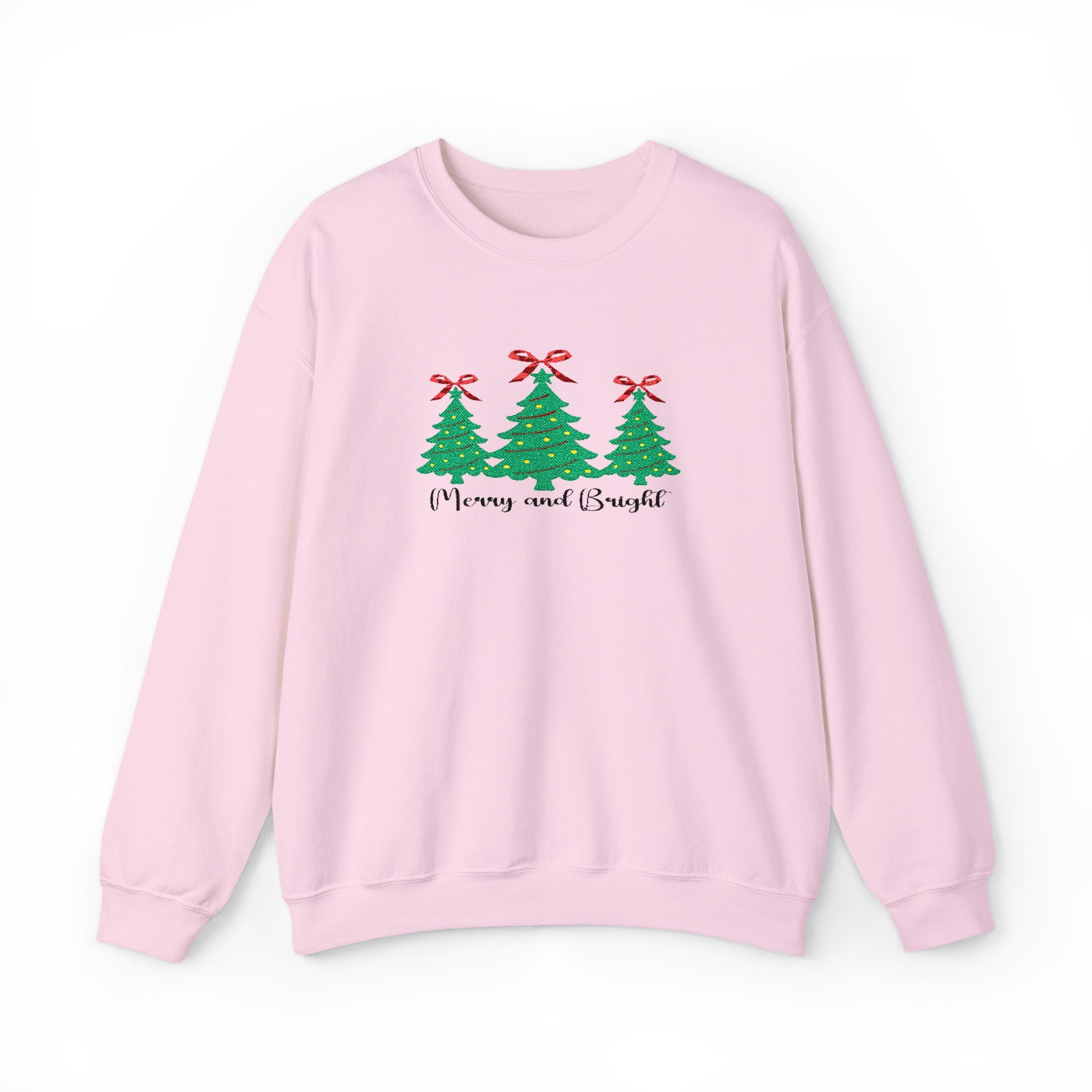 Merry And Bright - Embroidery Design (Sweatshirt & Hoodie)