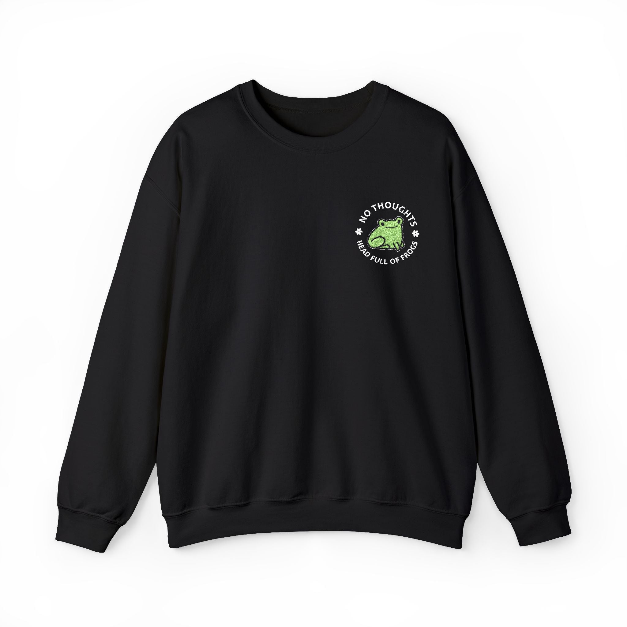 No Thoughts - Embroidery Design (Sweatshirt & Hoodie)