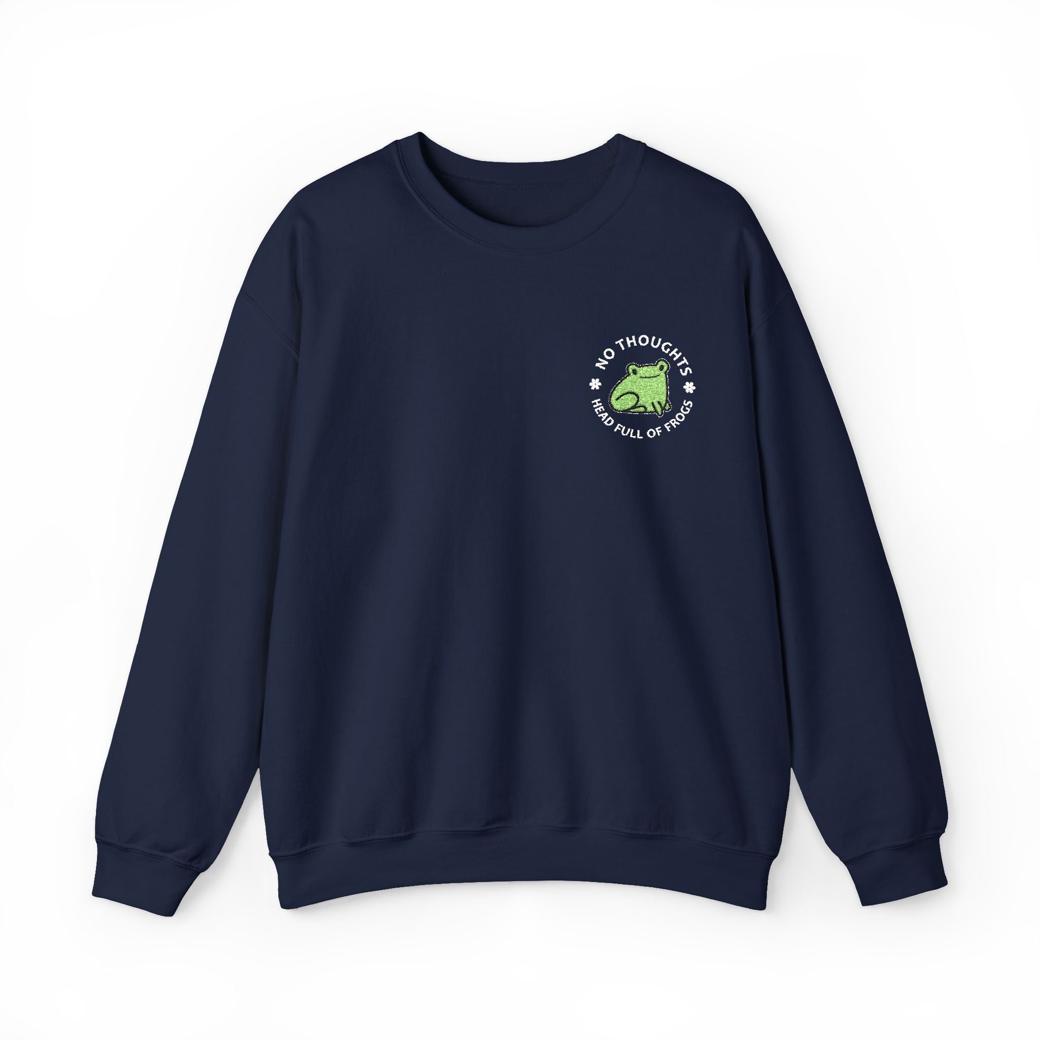 No Thoughts - Embroidery Design (Sweatshirt & Hoodie)