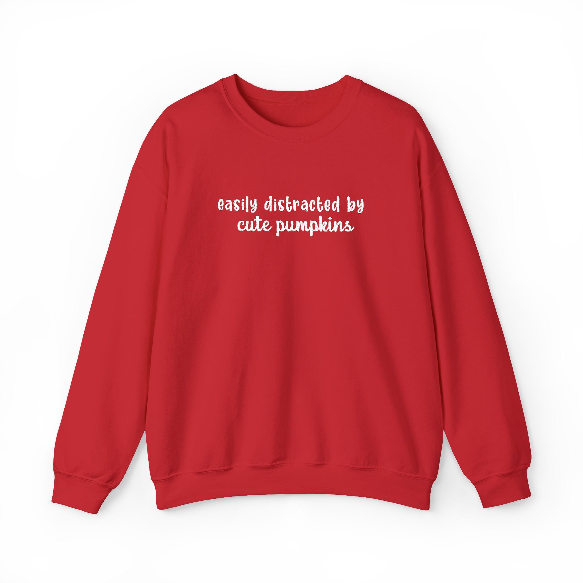 Easily Distracted By Pumpkins - Embroidery Design (Sweatshirt & Hoodie)
