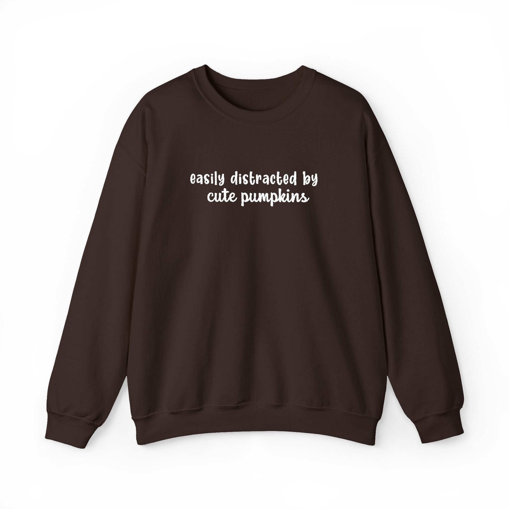 Easily Distracted By Pumpkins - Embroidery Design (Sweatshirt & Hoodie)