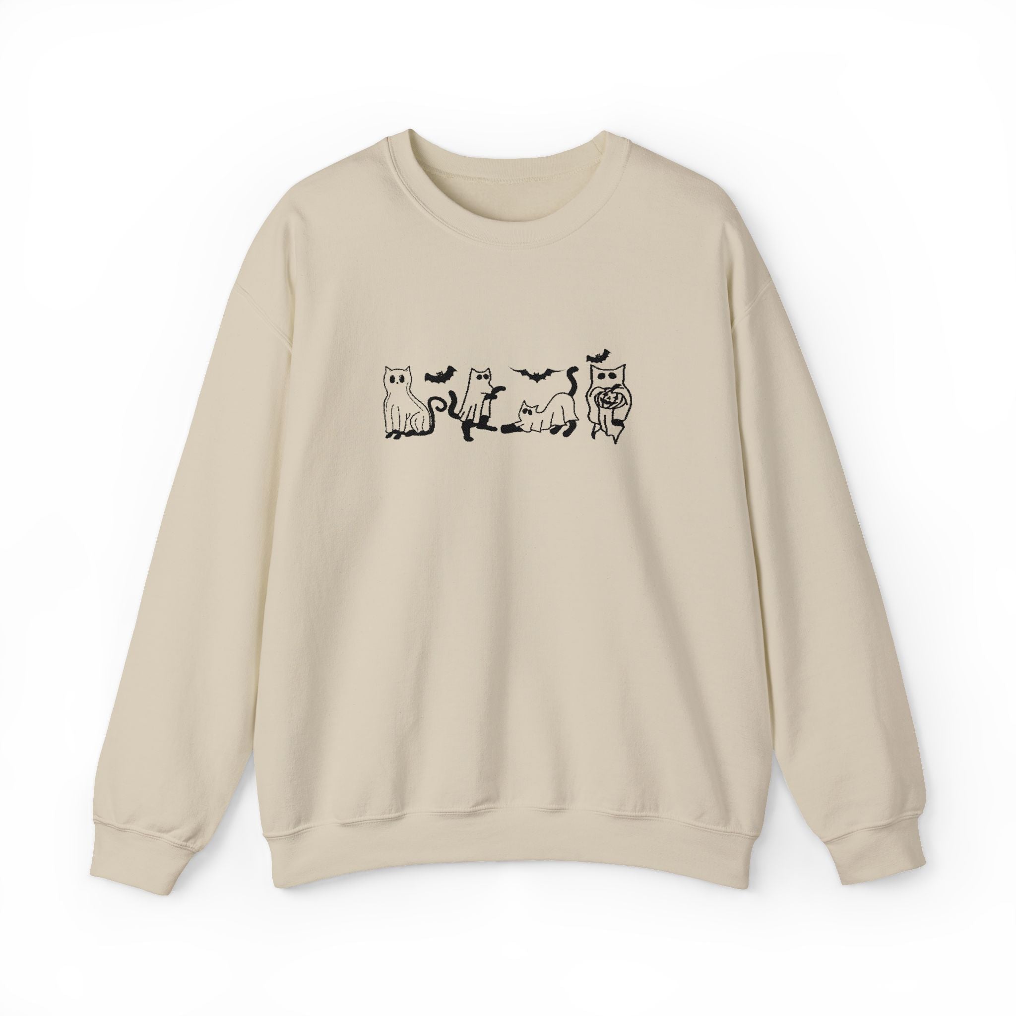 Halloween Ghost Cats - Embroidery Design (Sweatshirt & Hoodie)