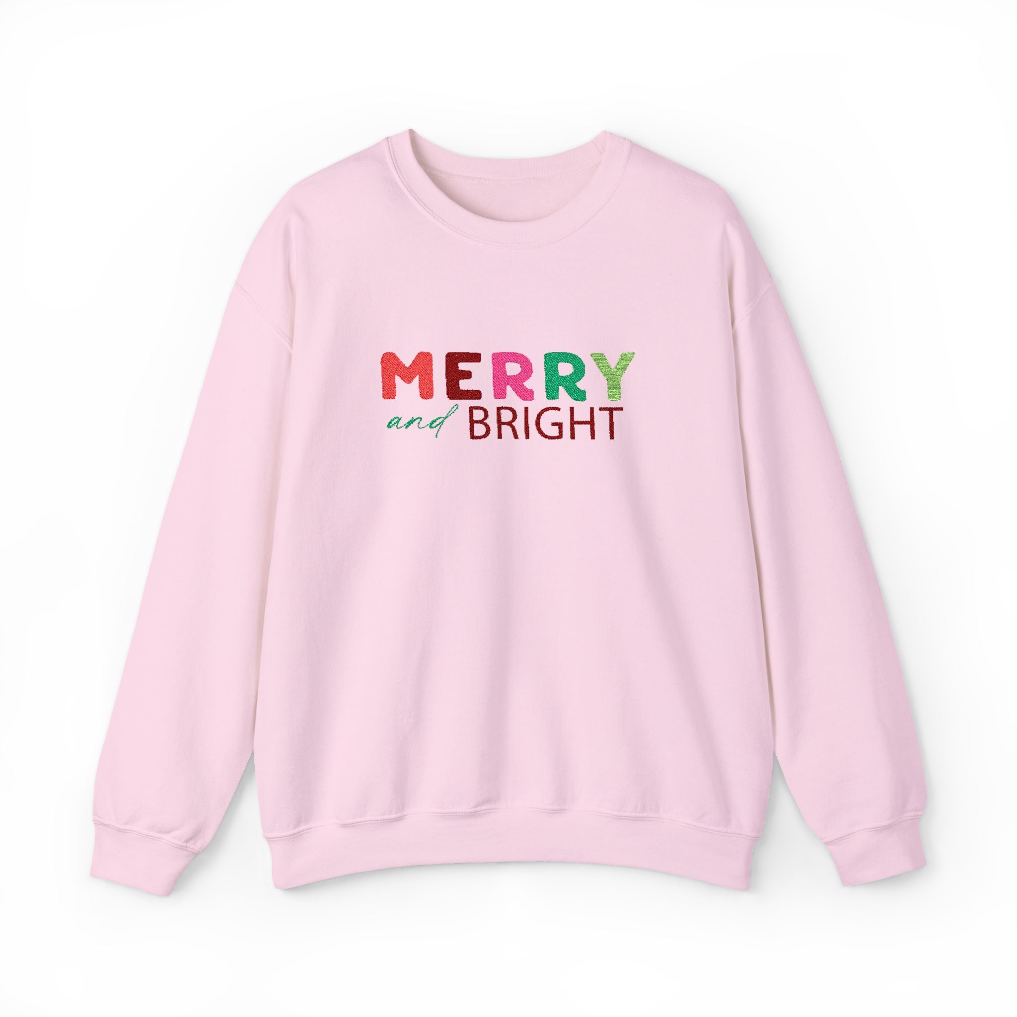 Merry And Bright - Embroidery Design (Sweatshirt & Hoodie)