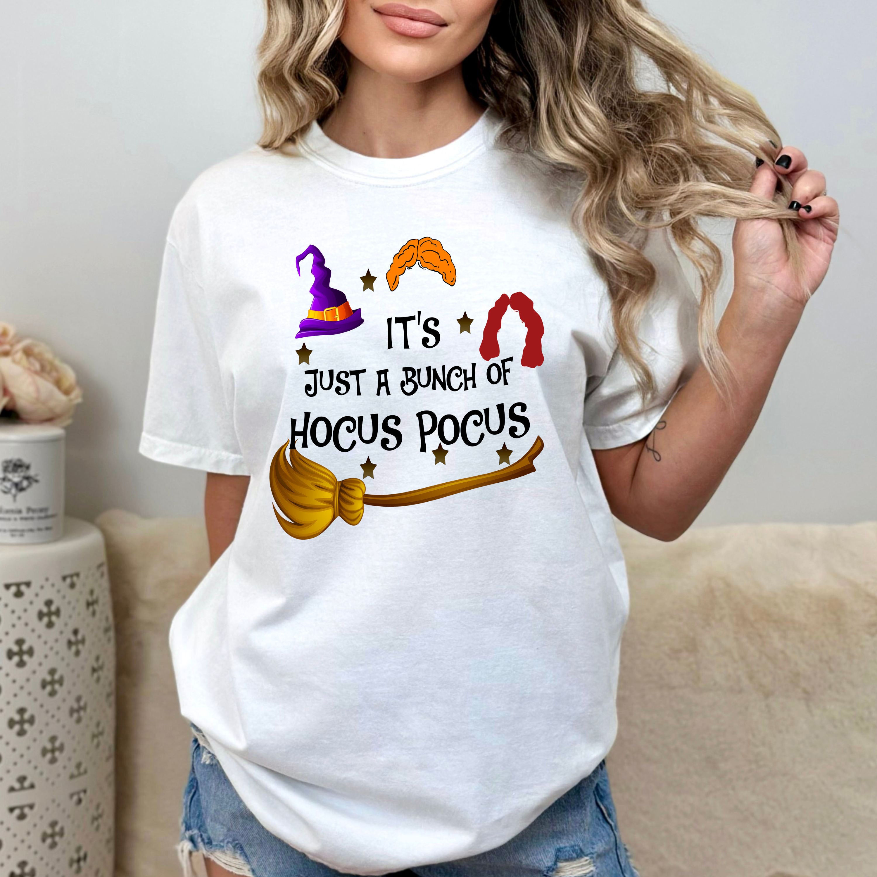 Maglietta Donna Divertente "You Can't Sit With Us" Hocus Pocus - Idea Regalo Halloween