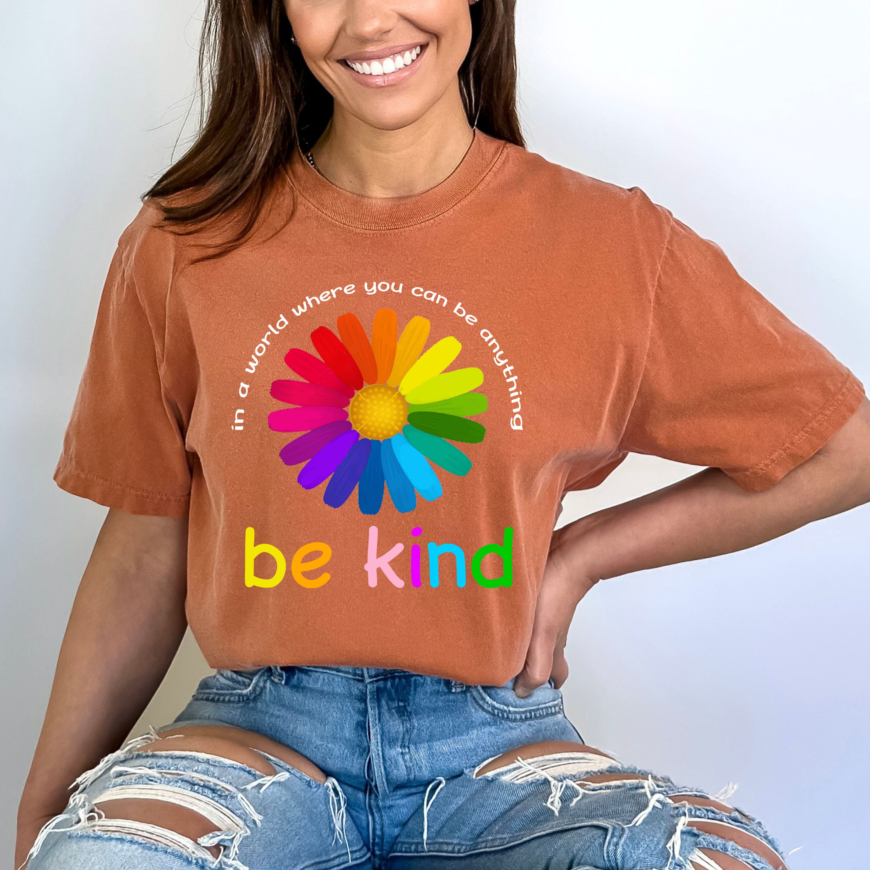 '' In A World Where You Can Be Anything'' Bella Canvas T-Shirt