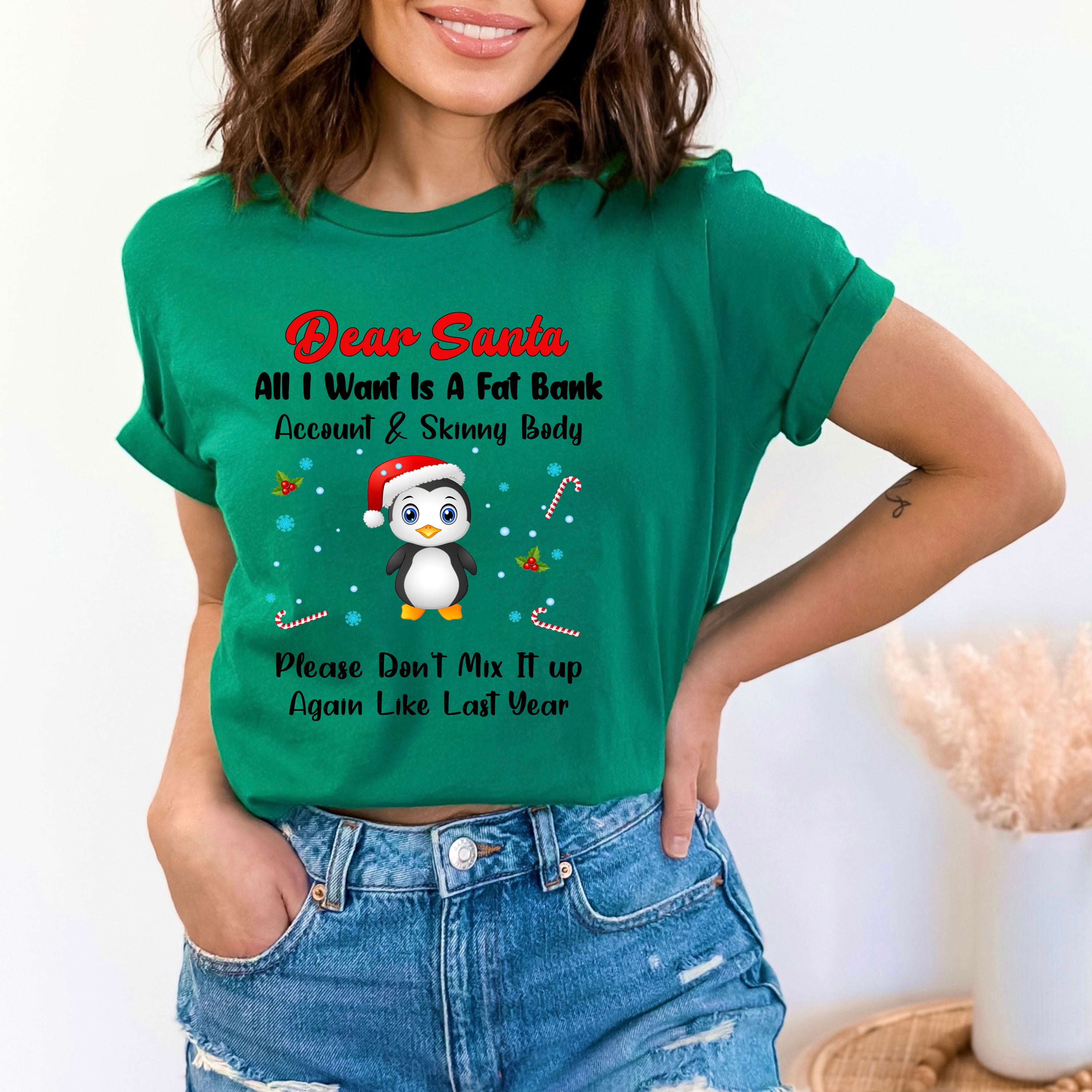 Dear Santa All I Want - Bella canvas