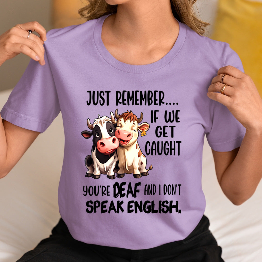 You're DEAF And  I don't speak English. T-Shirt
