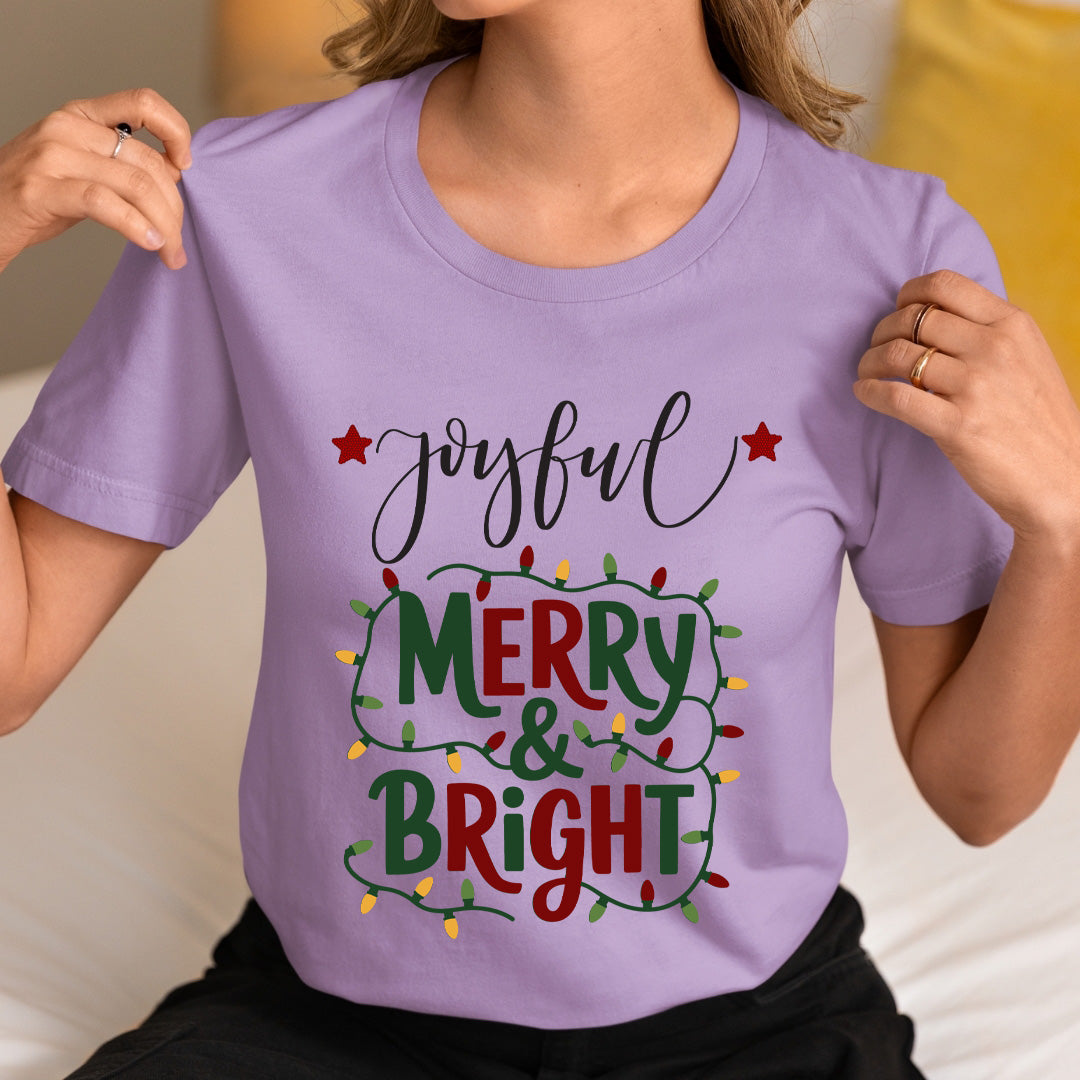 Joyful Merry & Bright - Unisex T-Shirt
