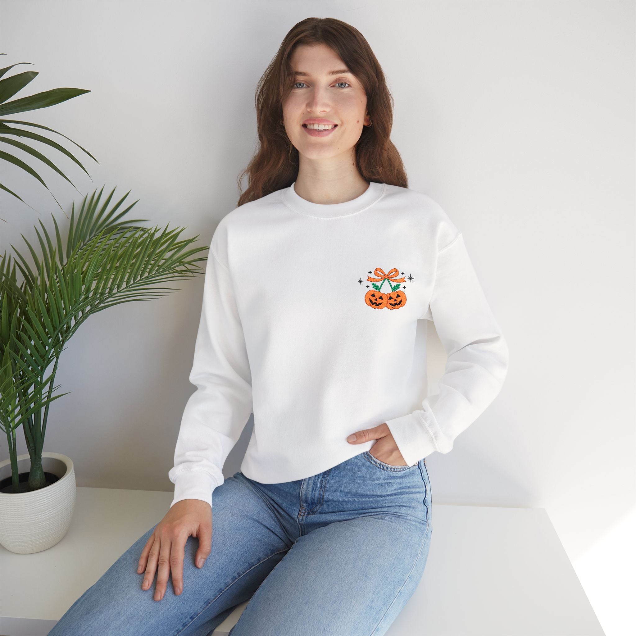 Pumpkin Cherries - Embroidery Design (Sweatshirt & Hoodie)