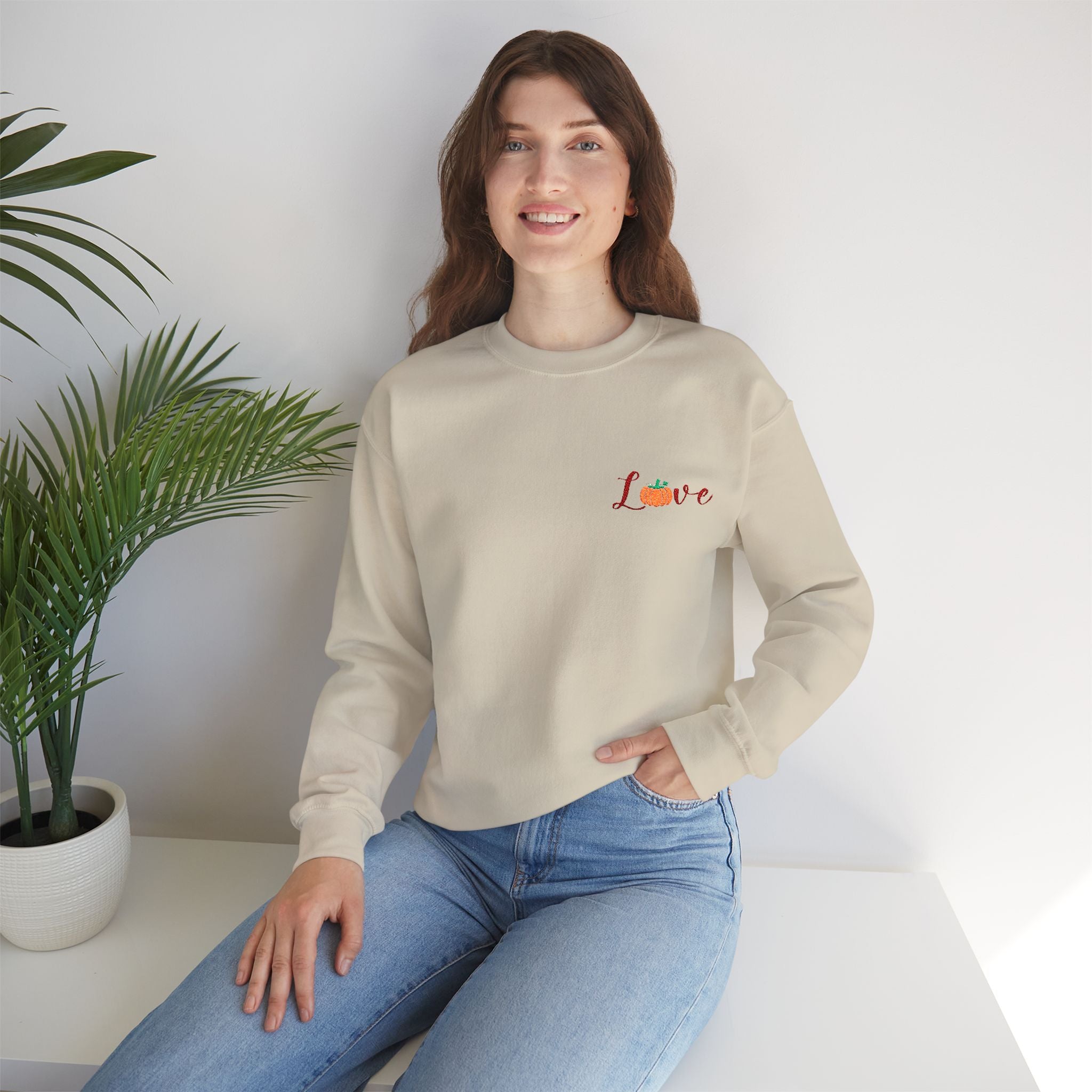 Love Pumpkin - Embroidery Design (Sweatshirt & Hoodie)