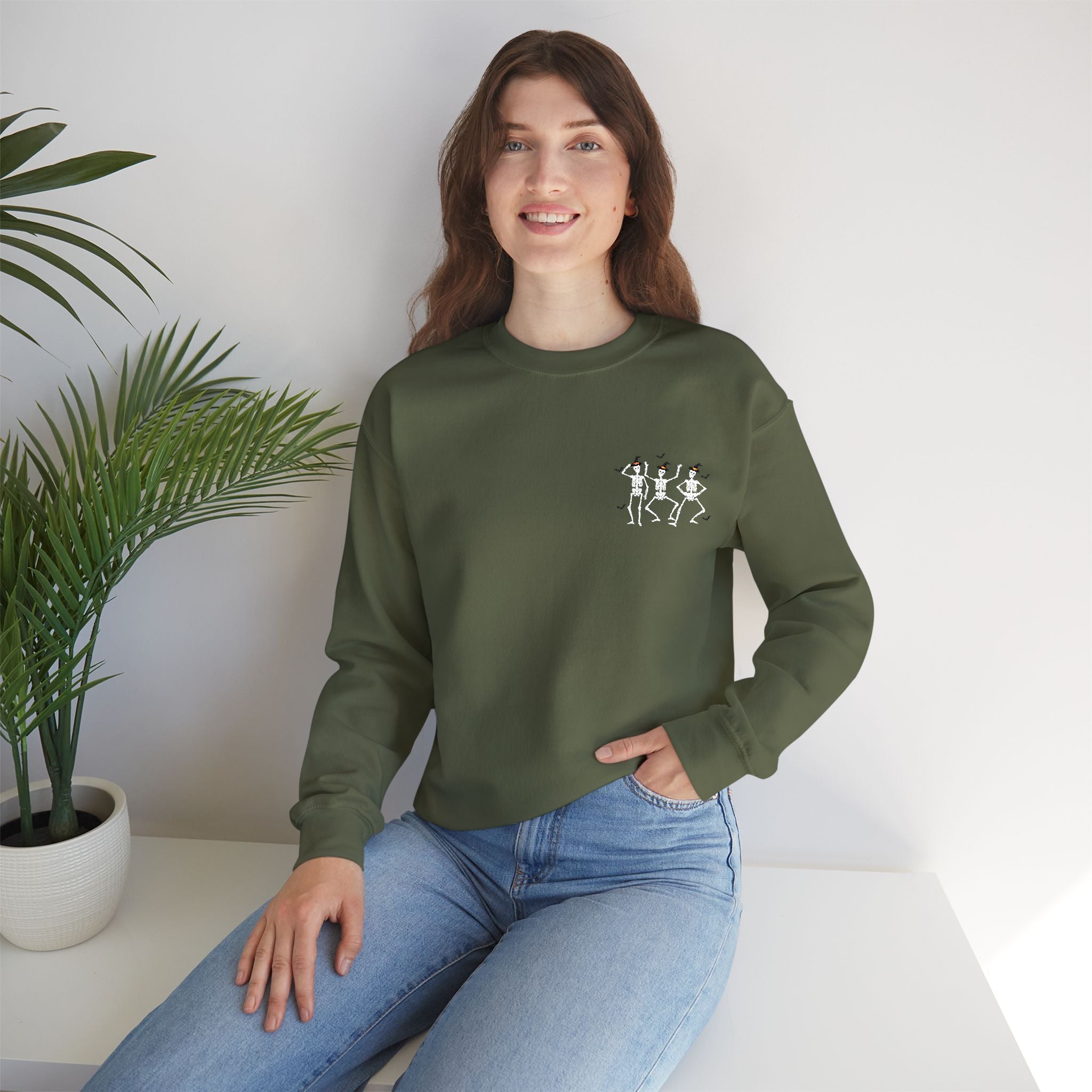 Dancing Skeleton - Embroidery Design (Sweatshirt & Hoodie)