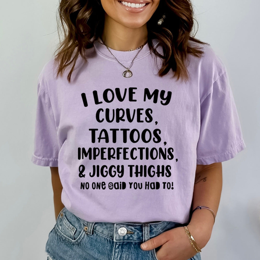 I Love My Curves Tattoos - Bella Canvas