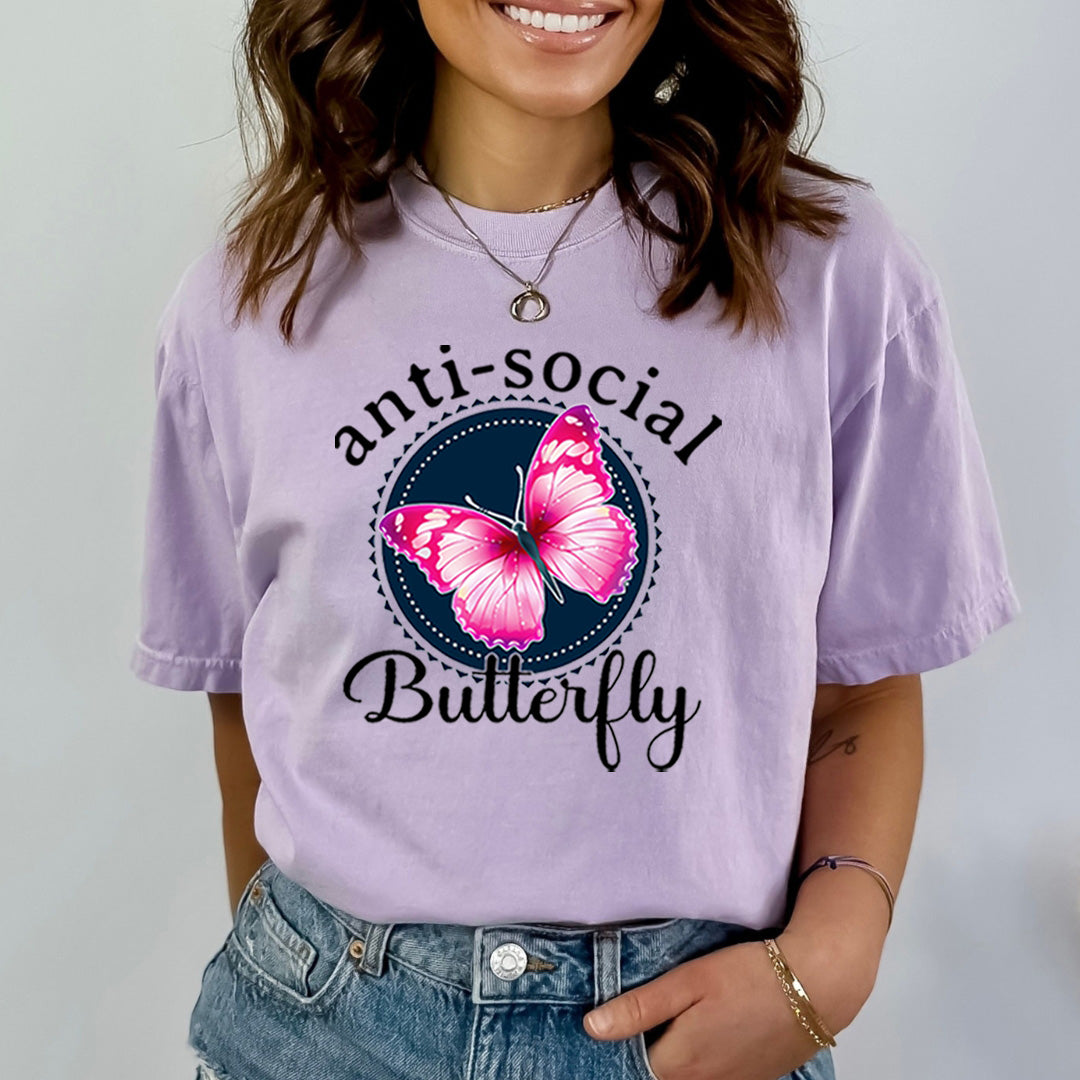 Anti - Social Butterfly - Bella Canvas