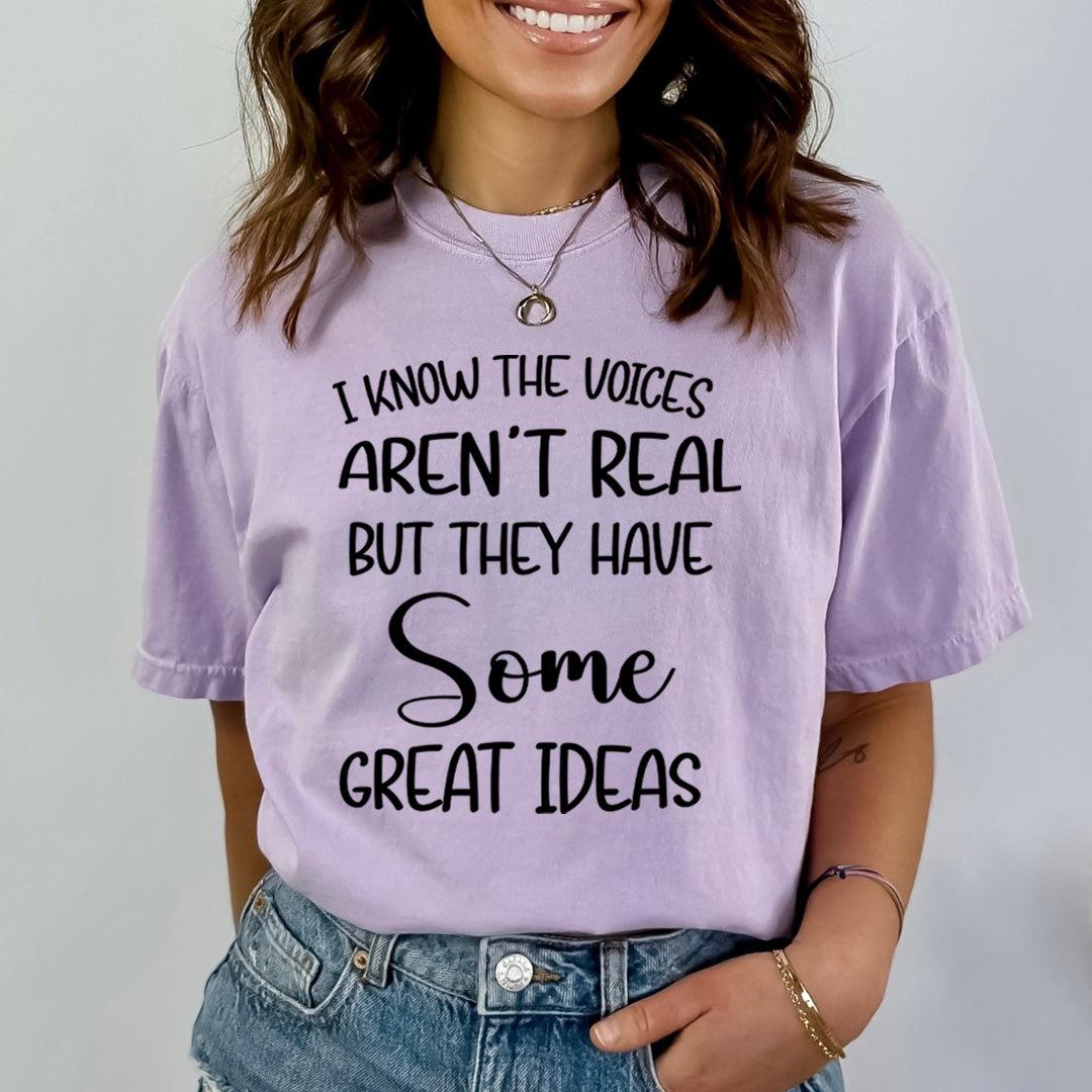 I Know The Voices Aren't Real - Bella Canvas