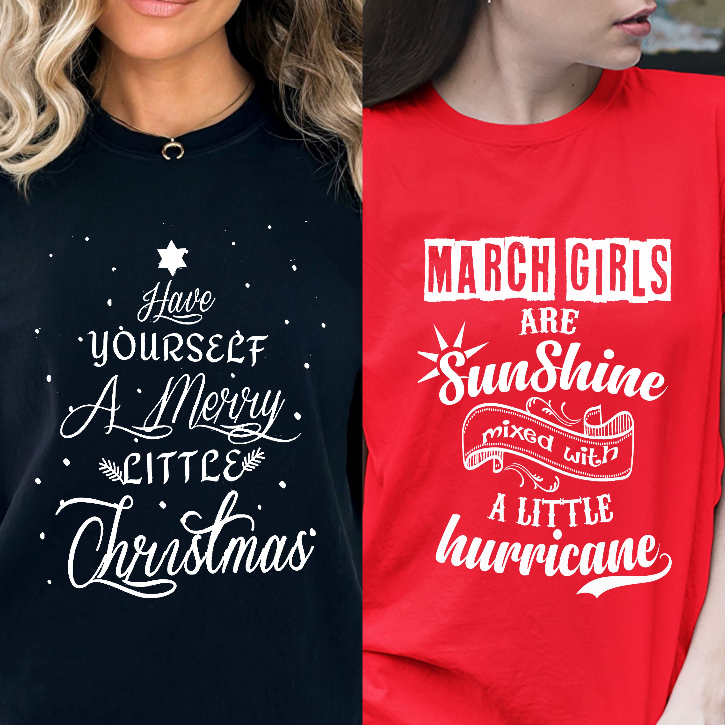 "2 Awesome Designs Combo- March Sunshine + Merry Little Christmas".
