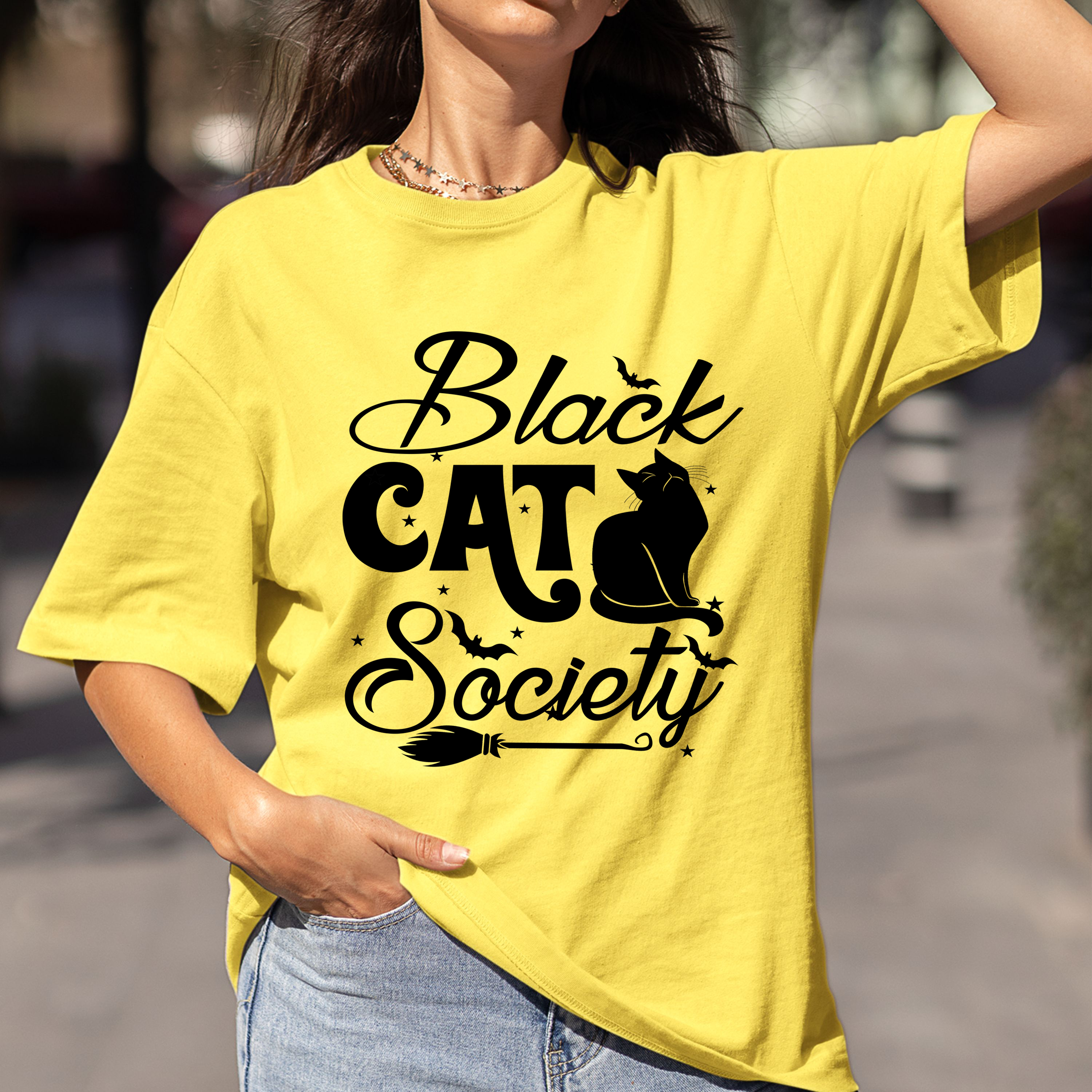 Black cat society  - Bella Canvas