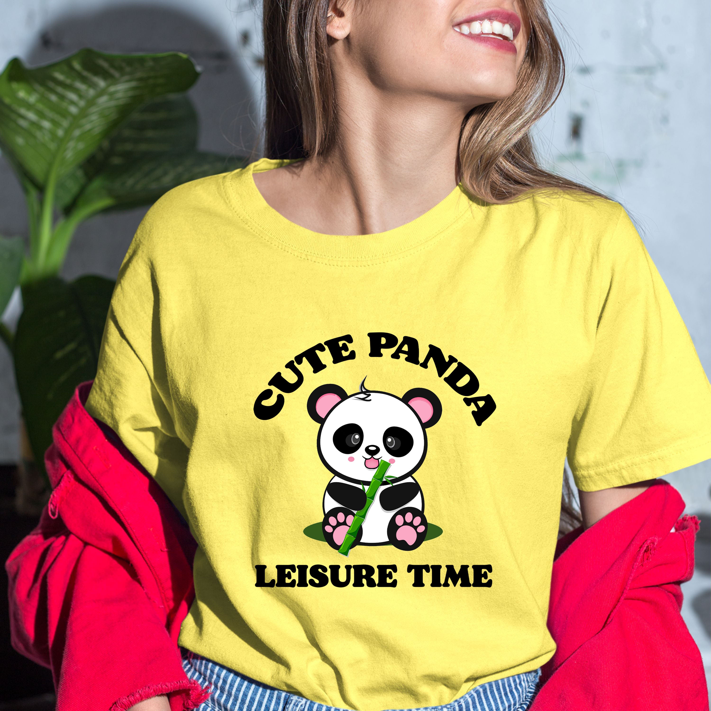 Cute Panda Leisure Time - Bella Canvas